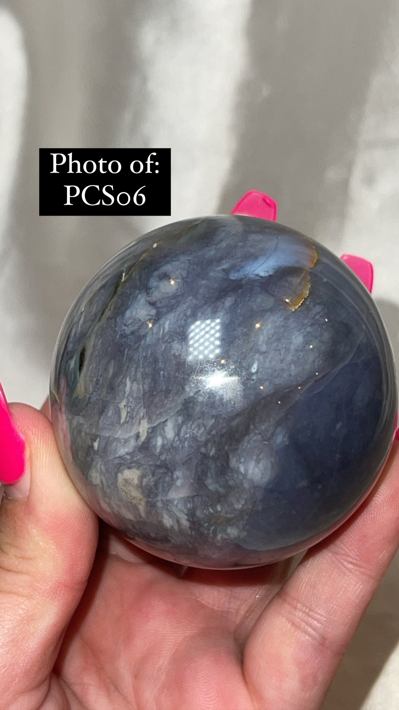 Purple Chalcedony AAA Large Sphere