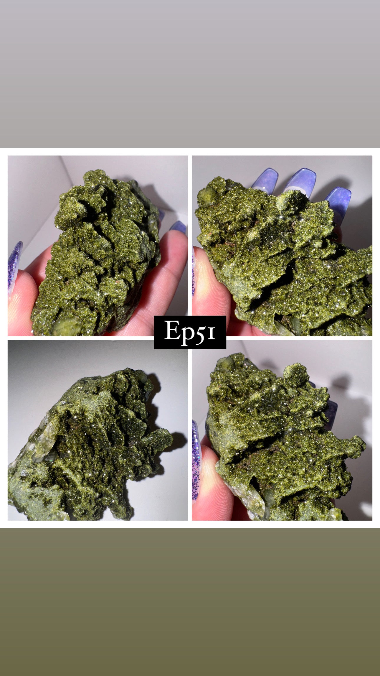 Epidote Quartz Specimen