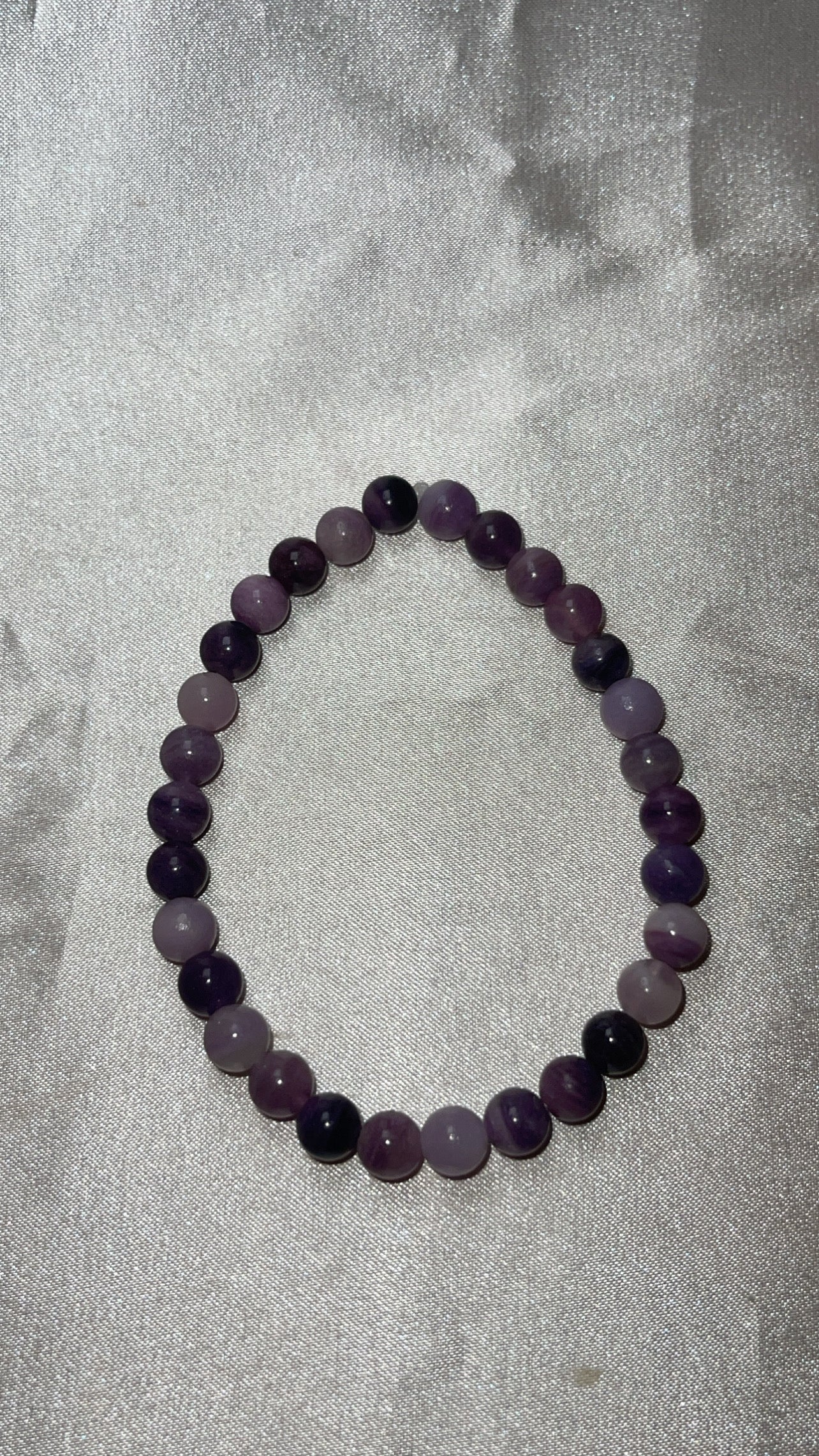 Silky Fluorite 6mm Bracelet (Last one!)