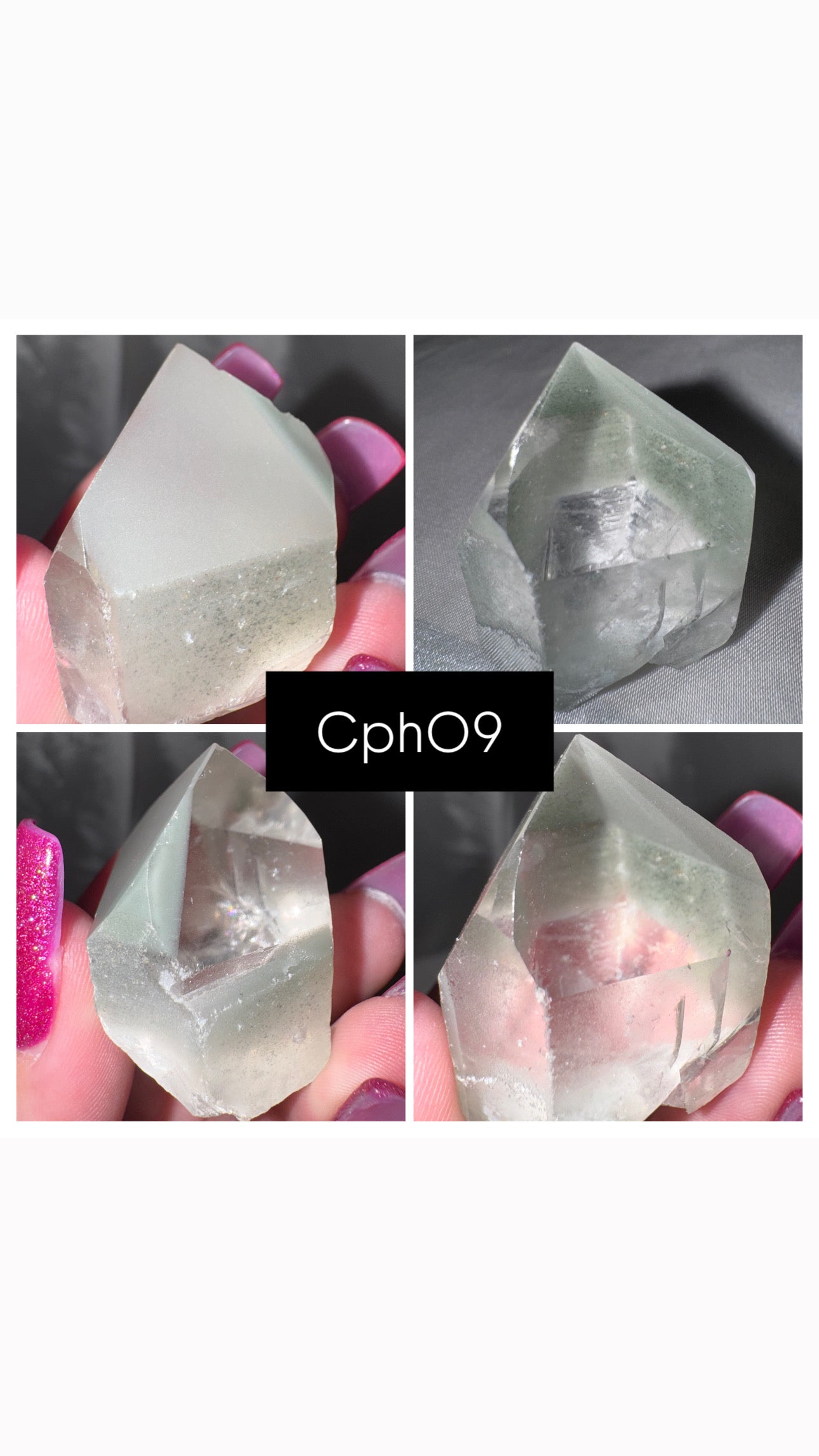 Chlorite Phantom Quartz AAA Raw Tower
