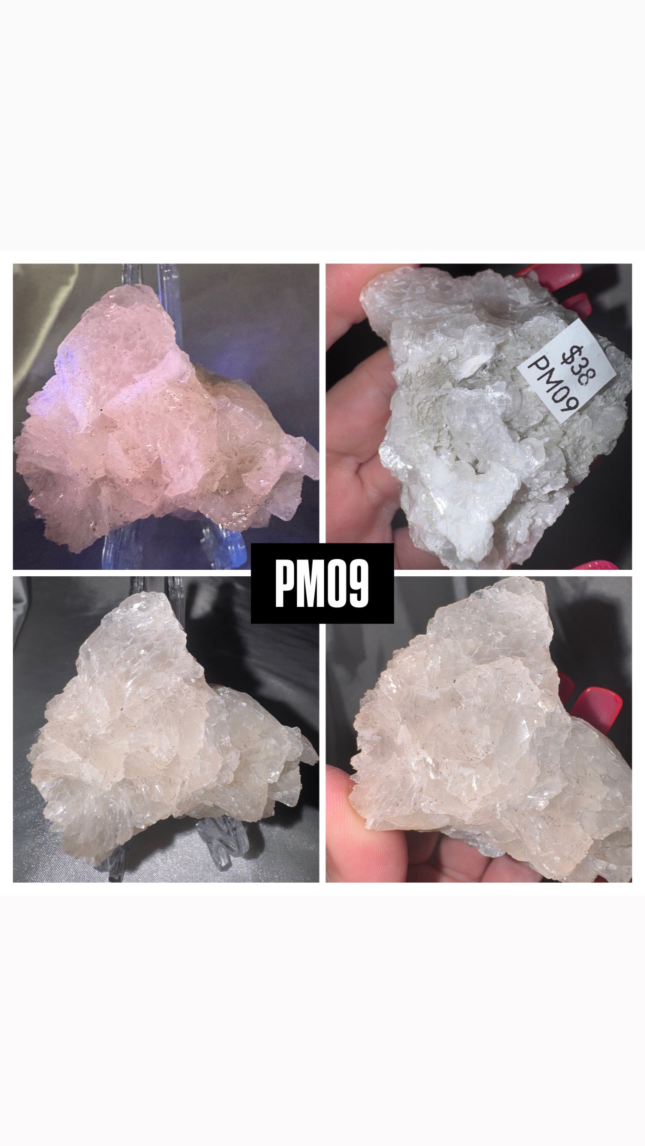 Pink Mangano Calcite Specimen- UV Reactive