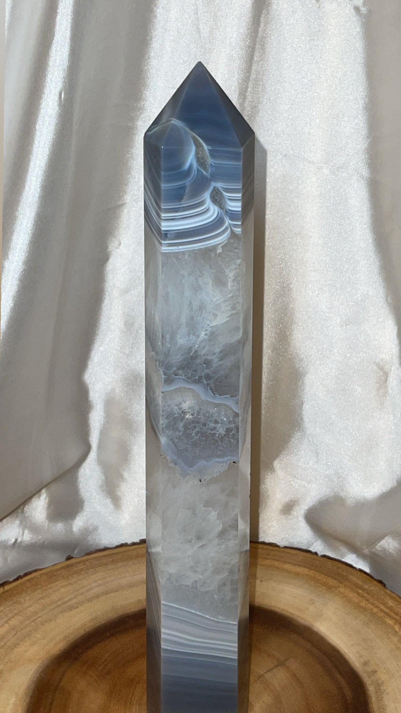 Blue Banded Agate XXL Tower
