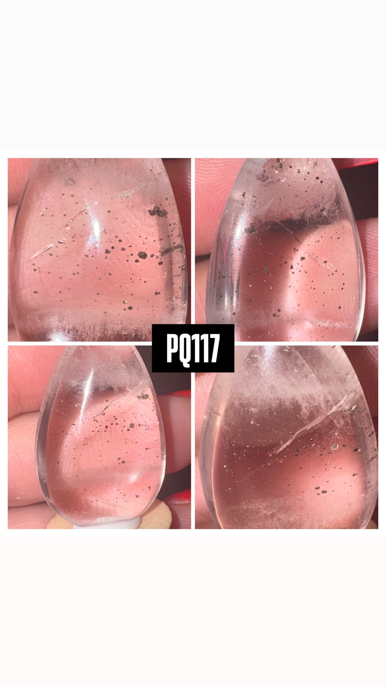 Pyrite Included Quartz Rare