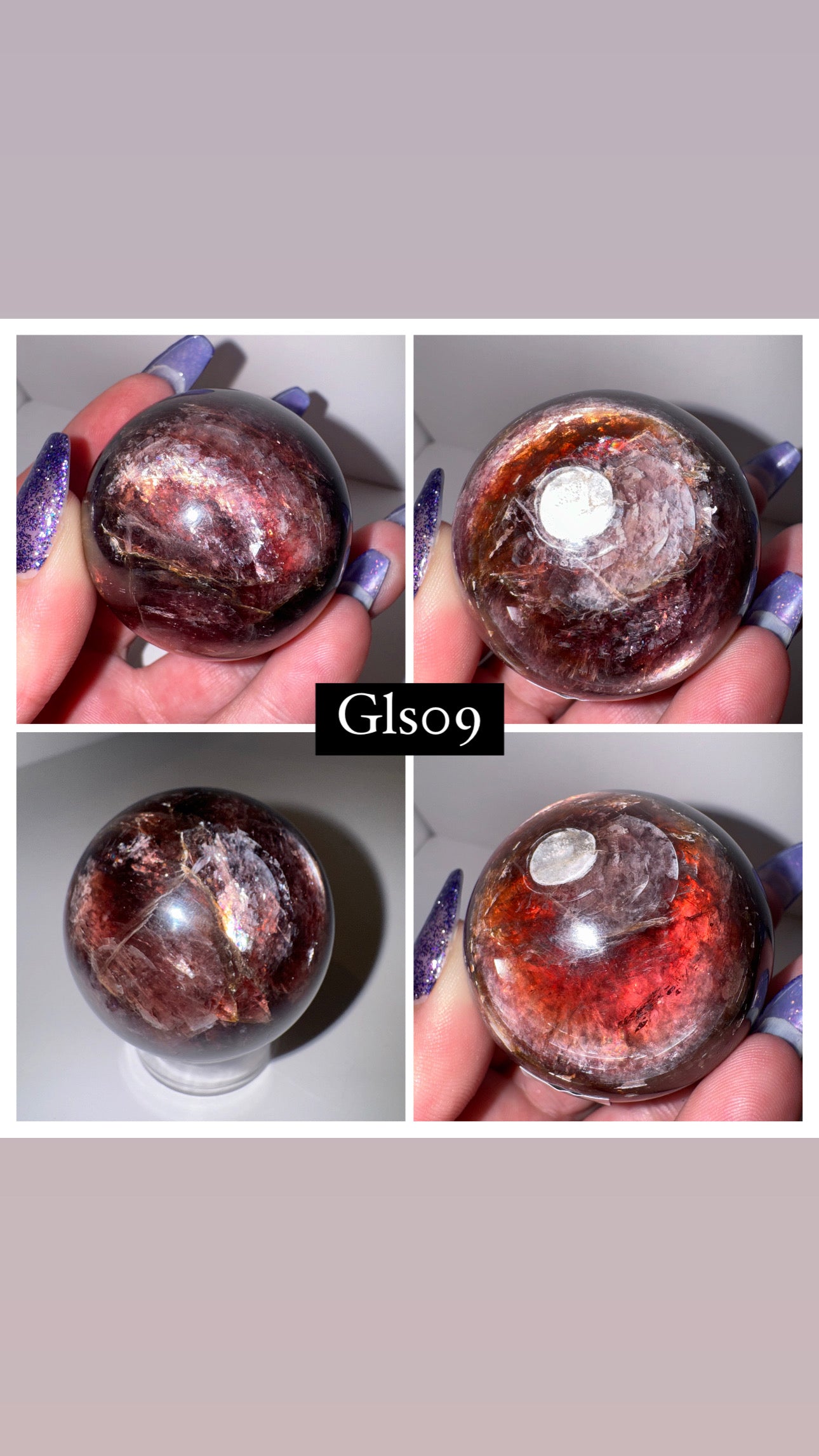 Gem Lepidolite AA Sphere