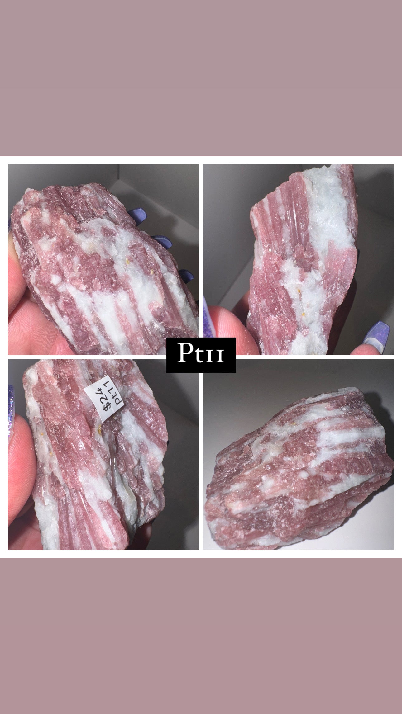 Pink Tourmaline in Albite Matrix