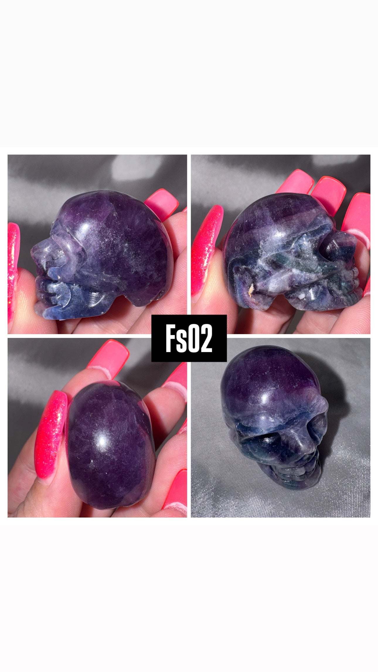 Silky Fluorite Small Skull