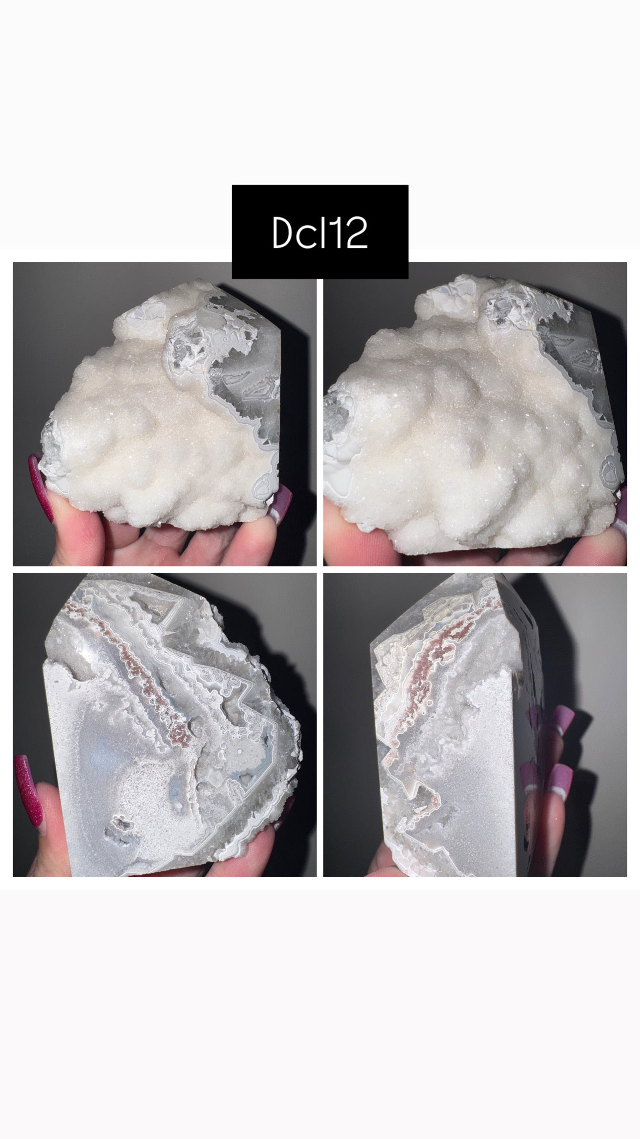 Druzy Mexican Crazy Lace Agate Tower (big!)