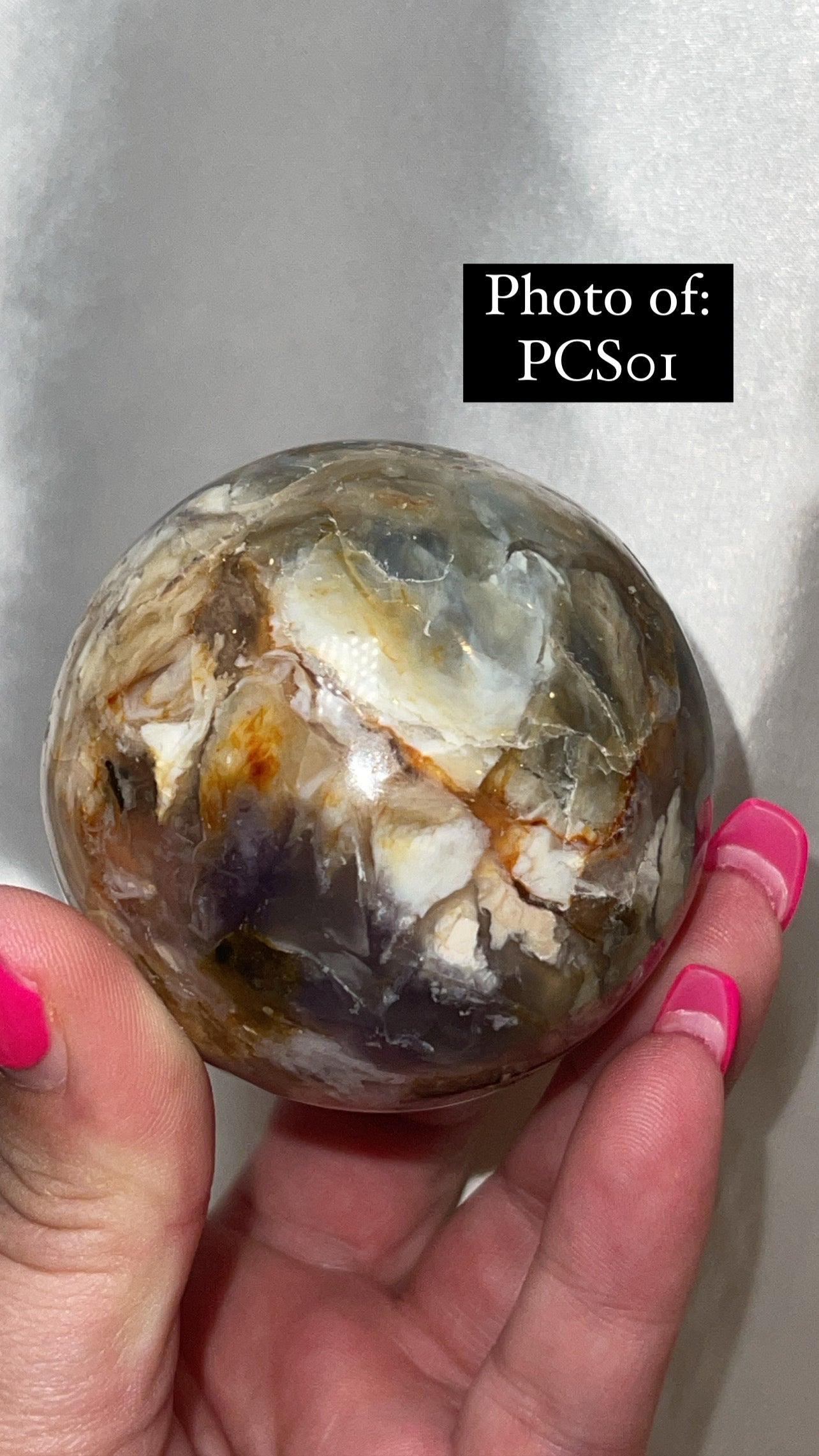 Purple Chalcedony AAA Large Sphere