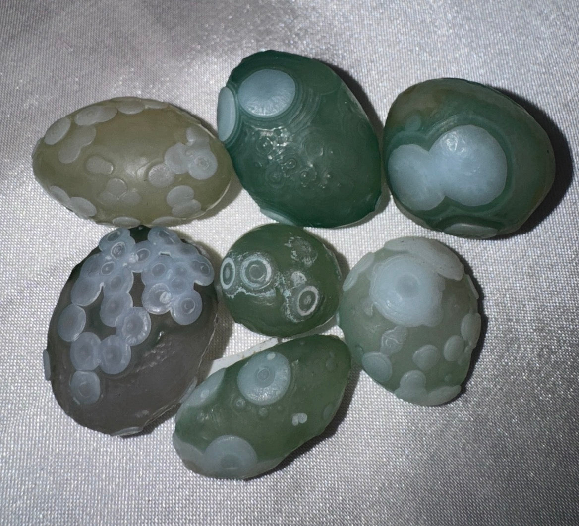 Gobi Desert Agate Green Pebble