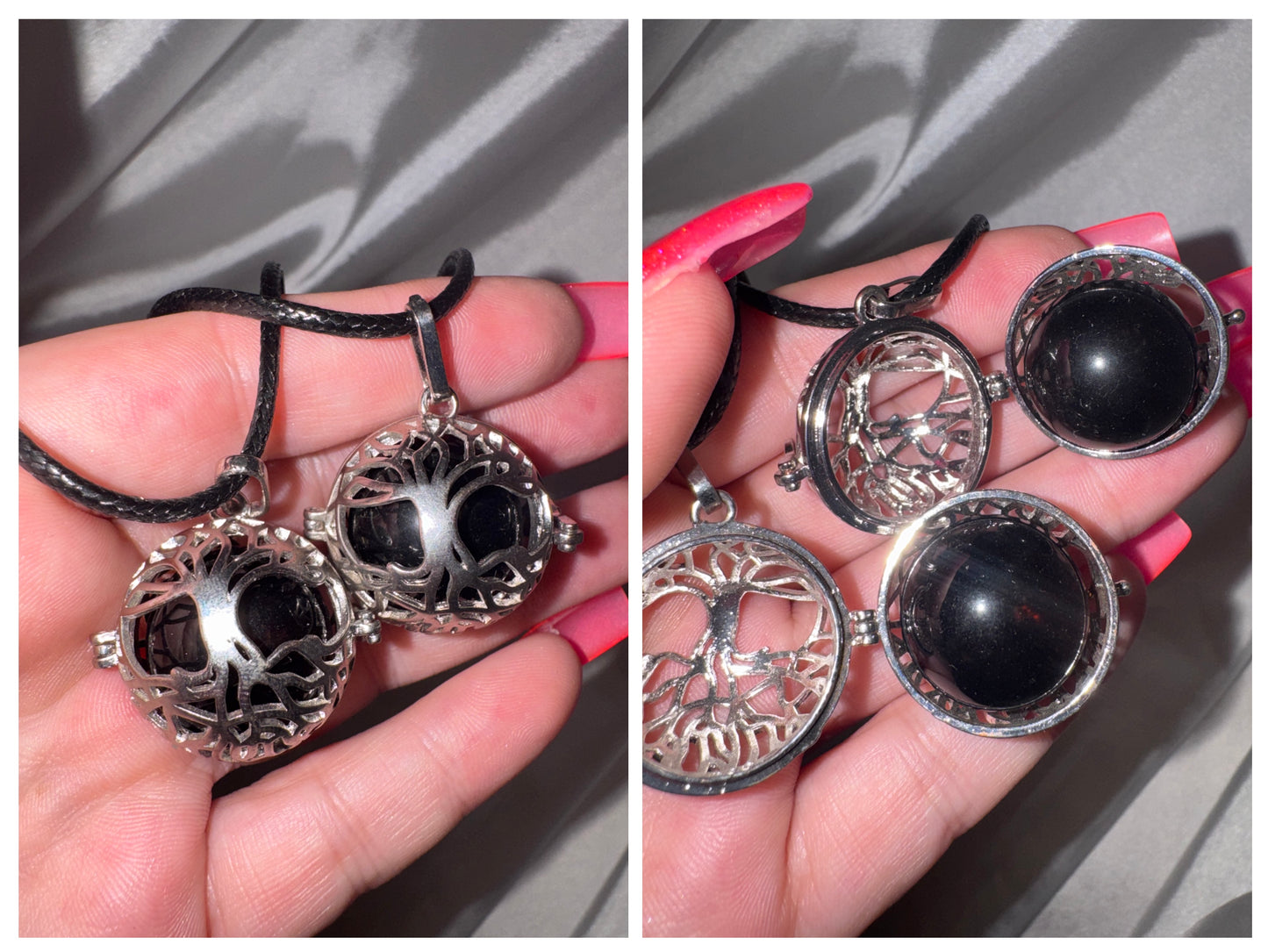 Tree of Life Sphere Cage Necklace