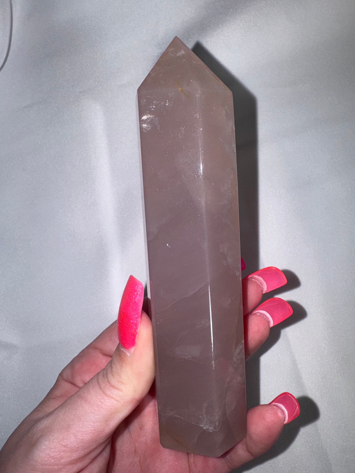 Lavender Rose Quartz AAA Large Tower