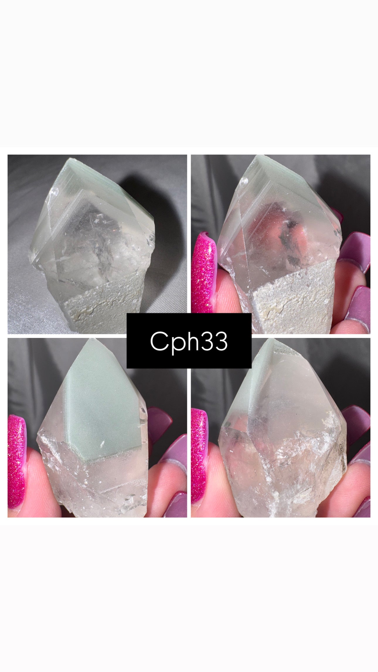 Chlorite Phantom Quartz AAA Raw Tower