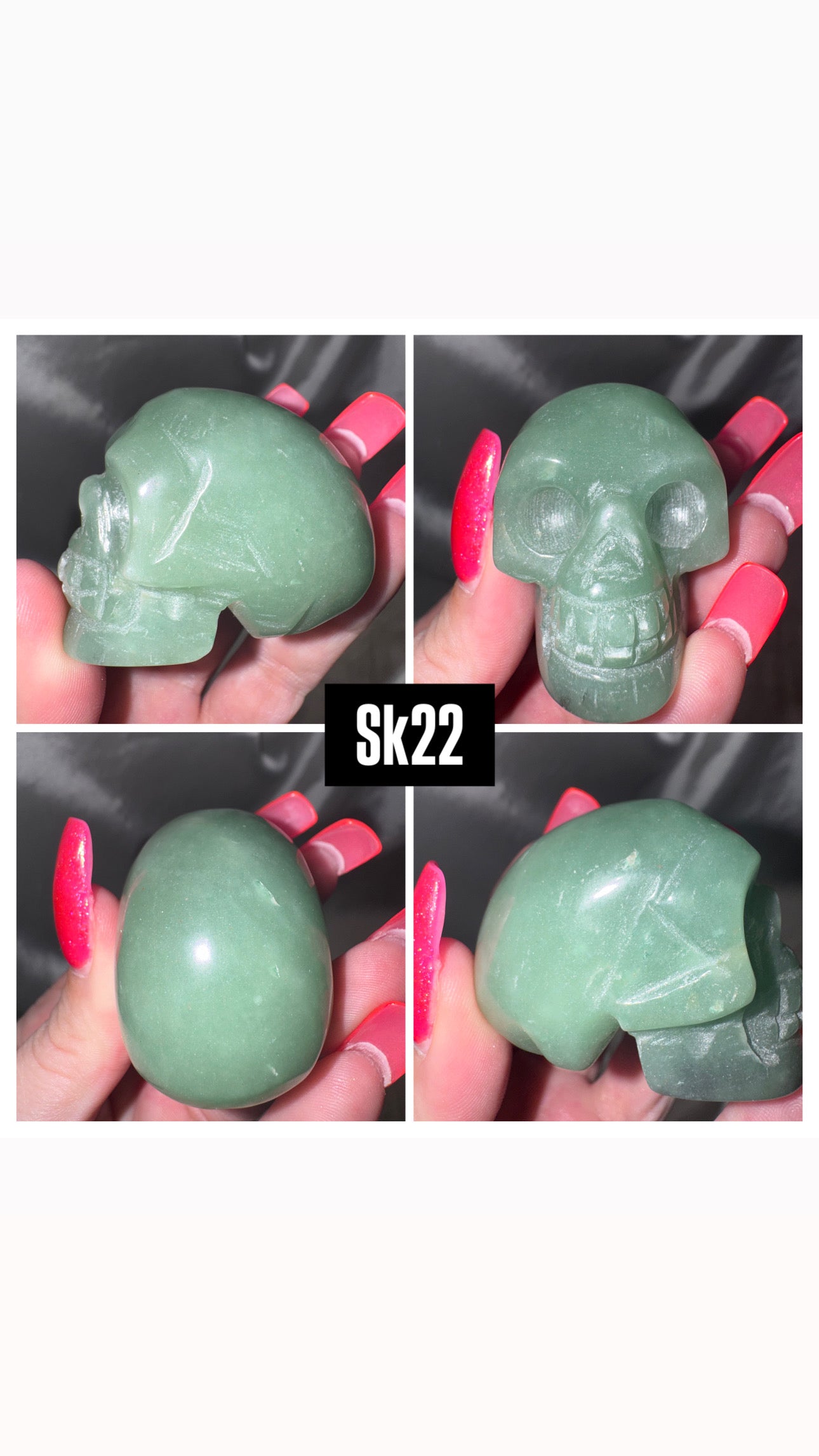Green Adventurine Skull