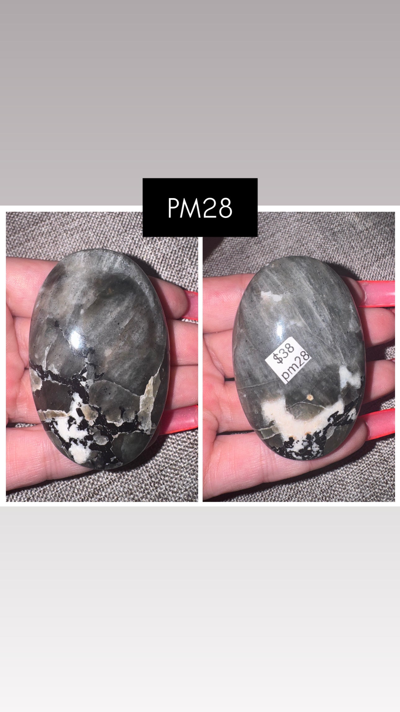 Polarity Moonstone Palmstone