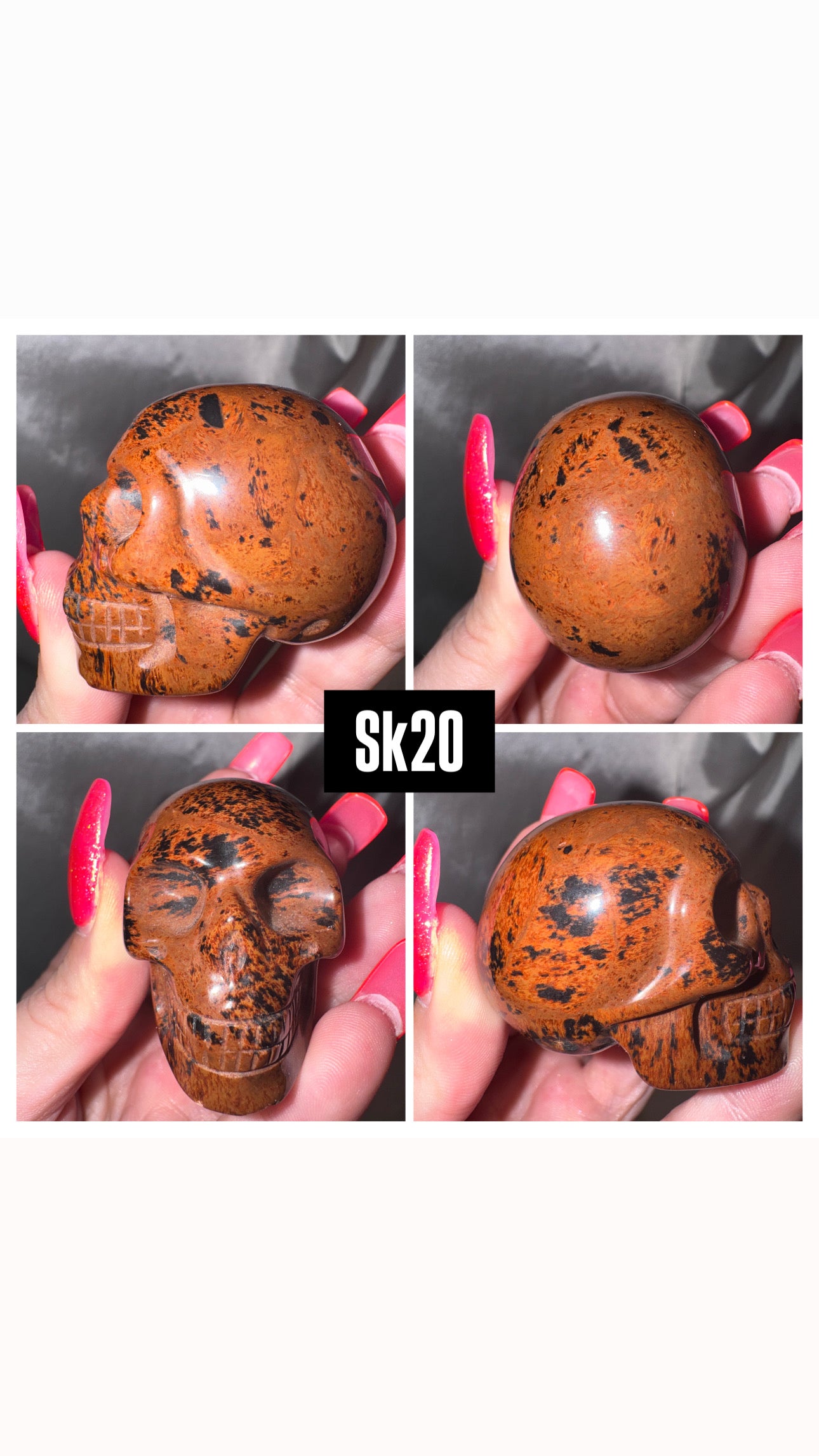Mahogany Obsidian Skull