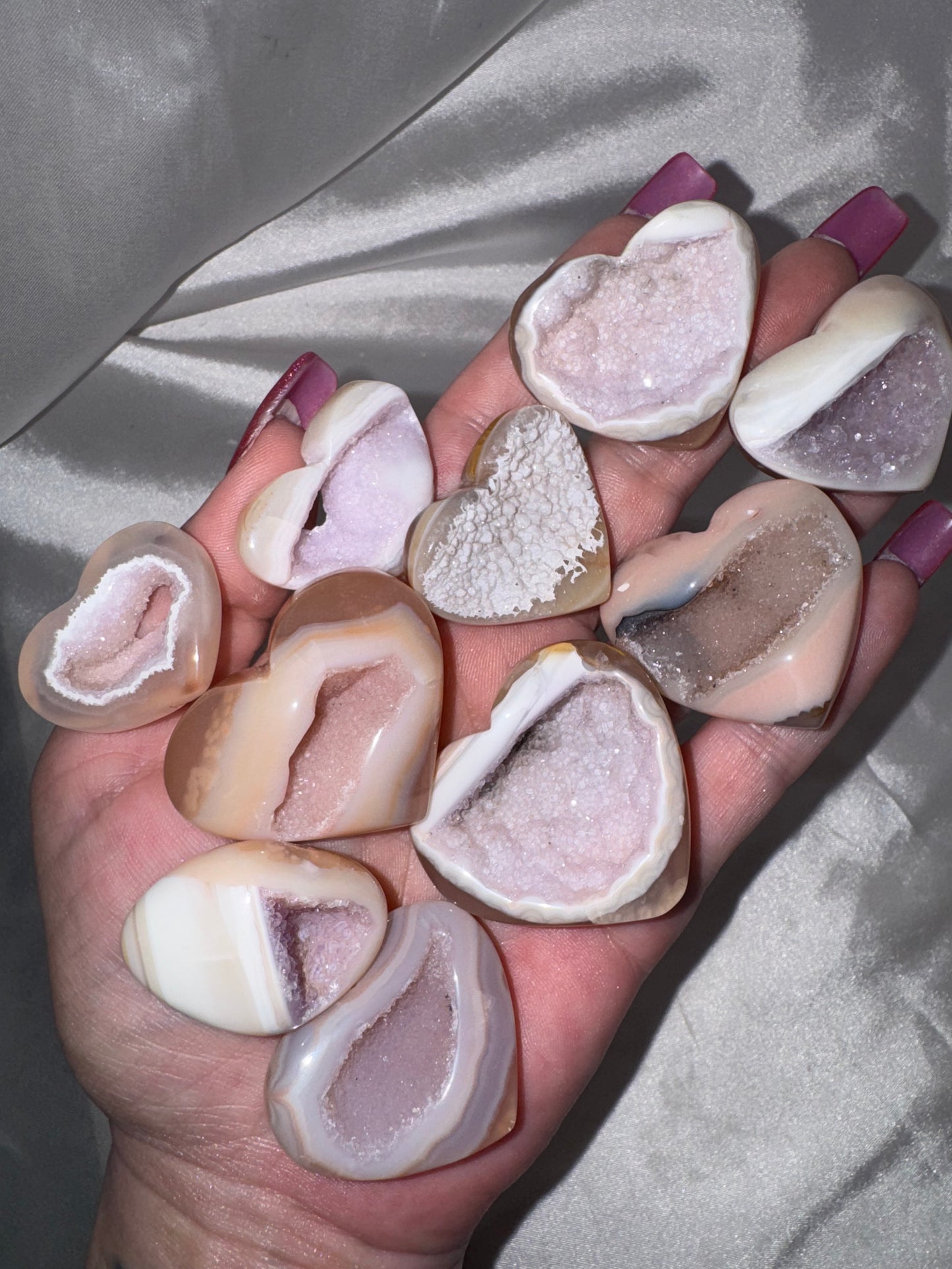 Druzy Agate Heart