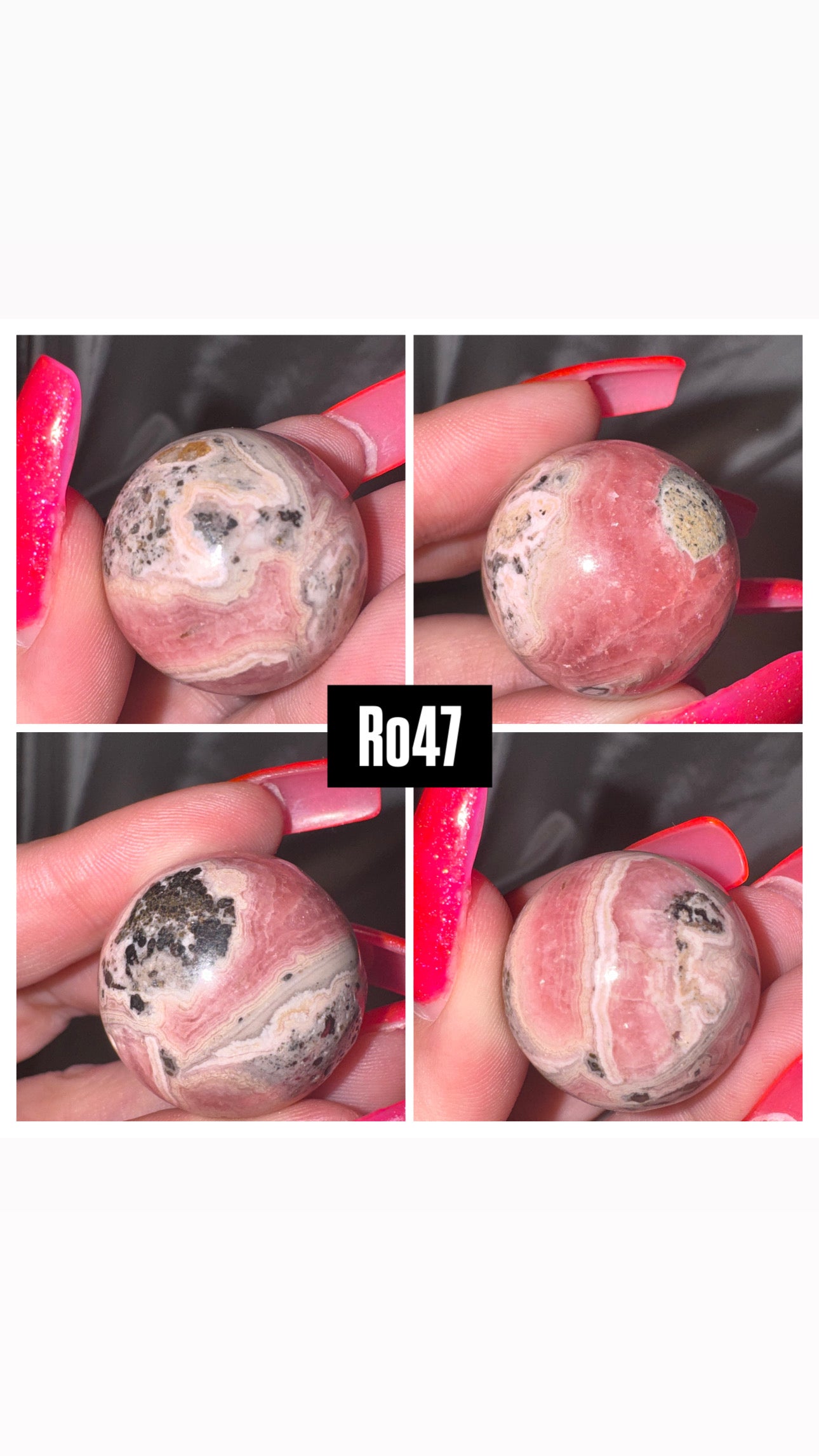 Rhodochrosite Sphere