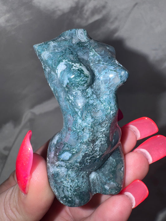 Moss Agate Large Goddess Body (last one!)