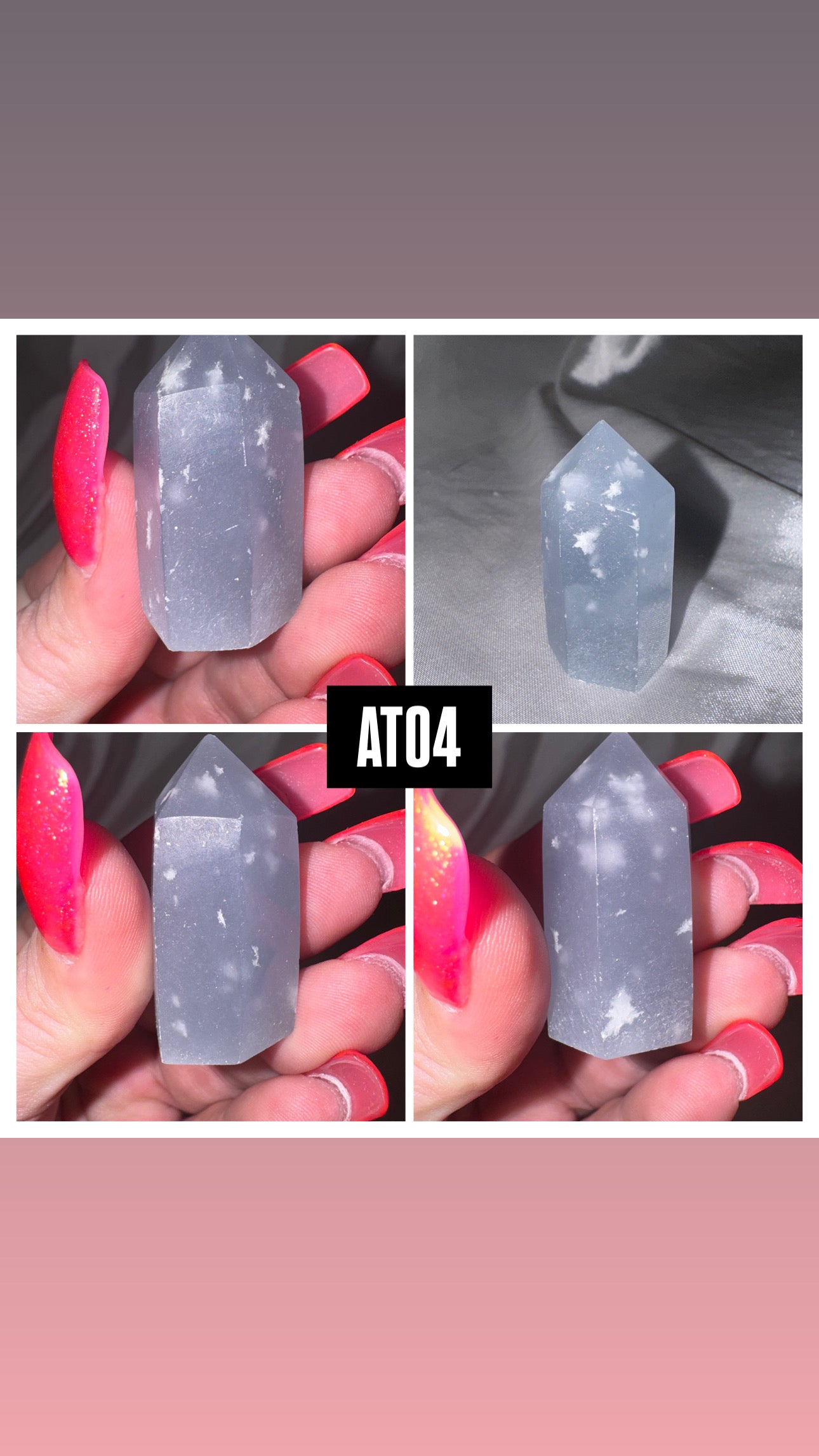 Angelite Sparkle Tower