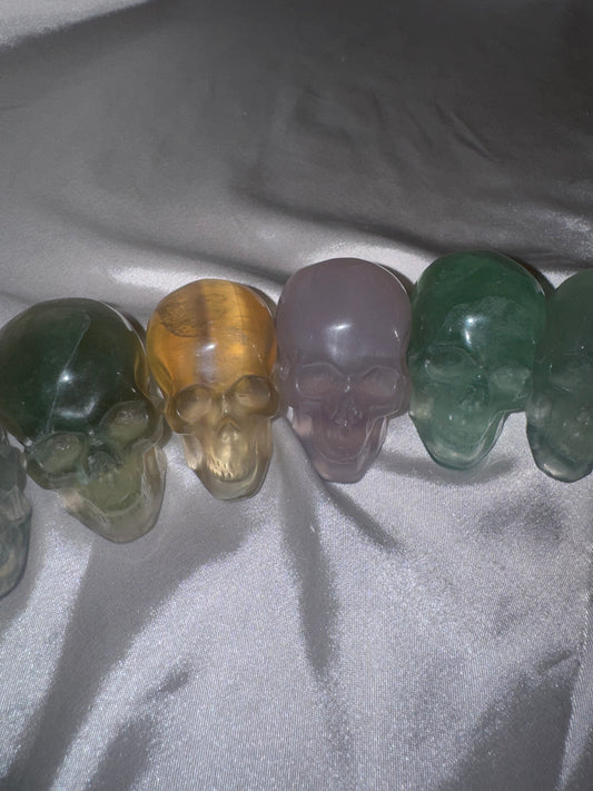 Fluorite AA Skull