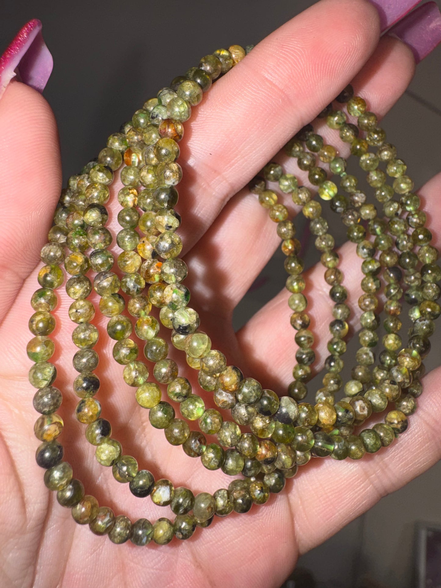 Peridot Bracelet (4mm)