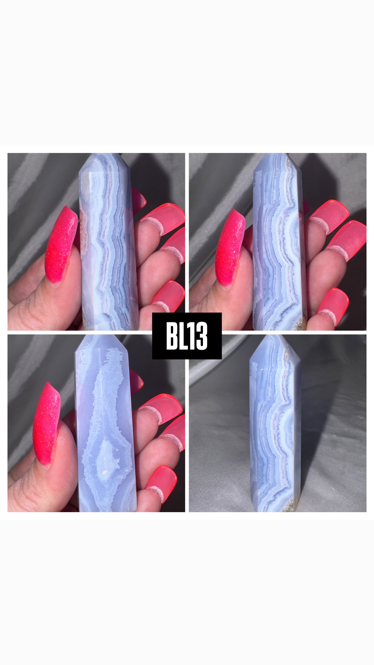 Blue Lace Agate Tower