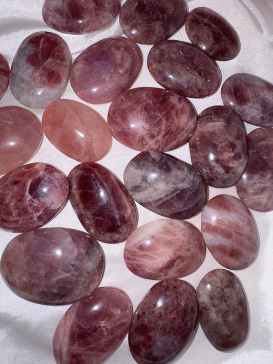 Lavender Rose Quartz Palmstone