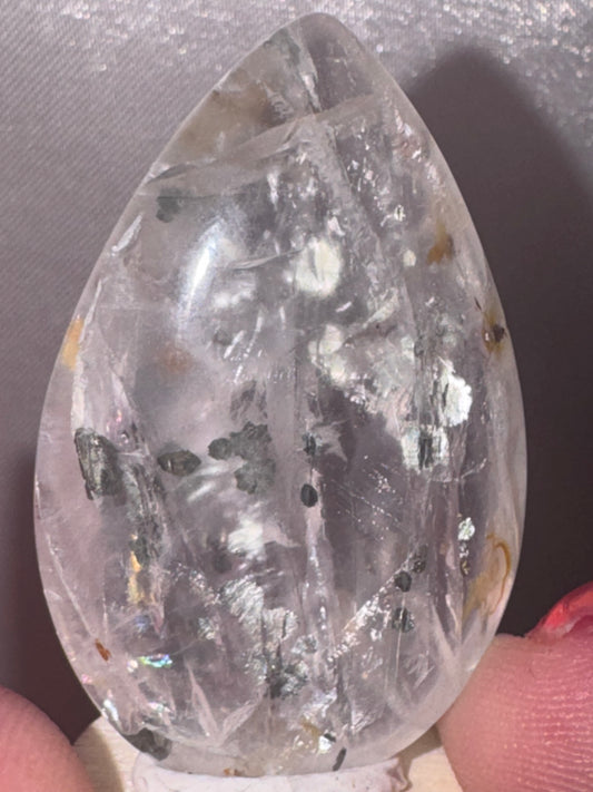 Pyrite Included Quartz Rare