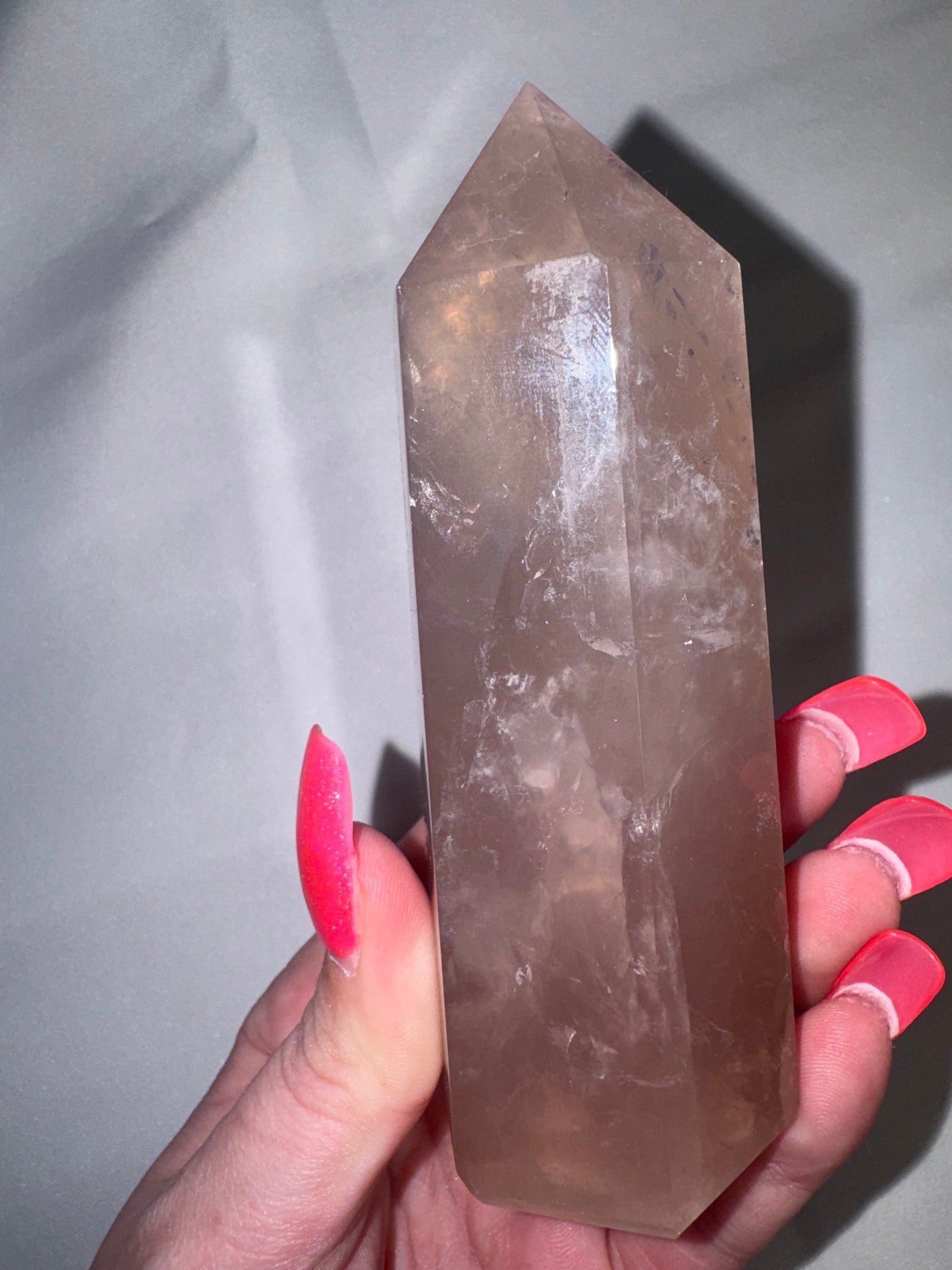Lavender Rose Quartz AAA Large Tower