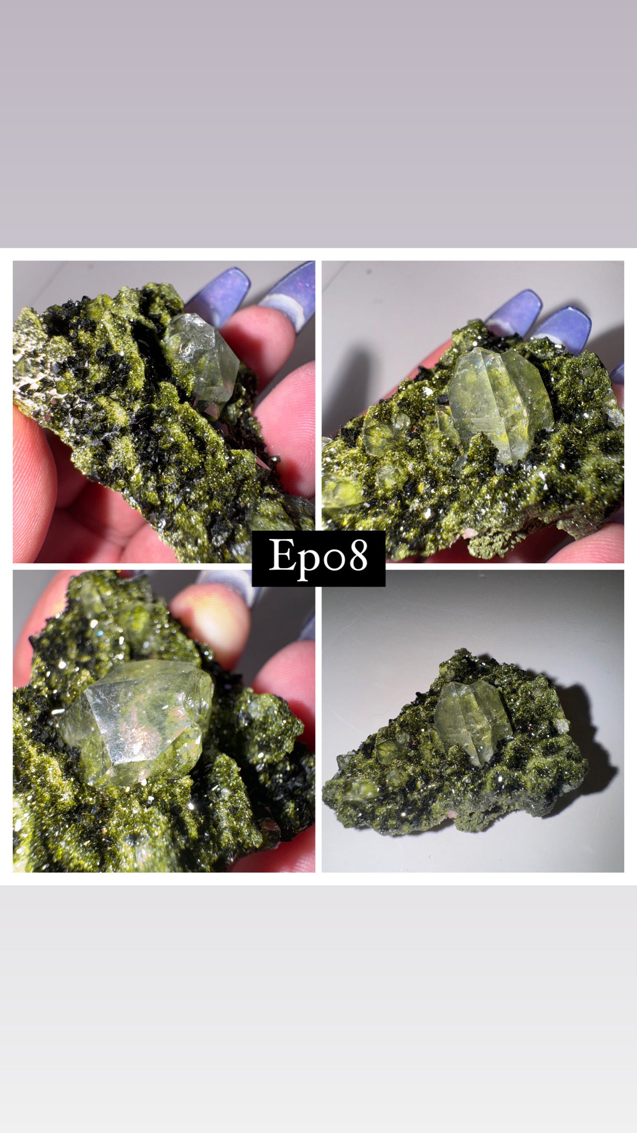 Epidote Quartz Specimen