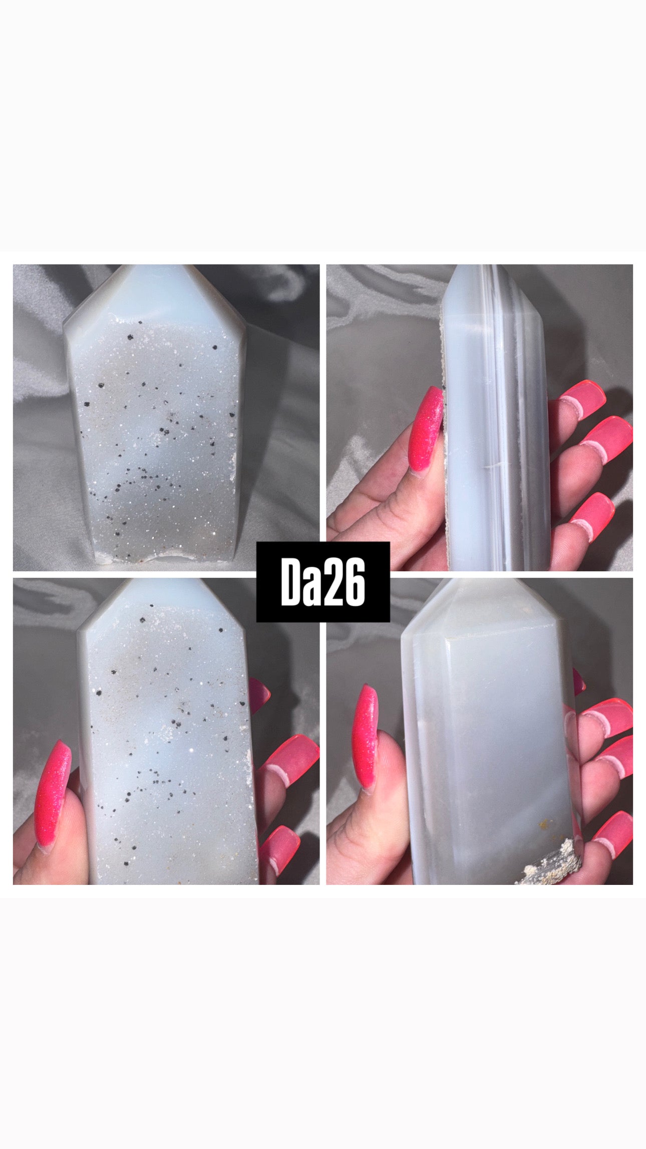 Druzy Agate Tower