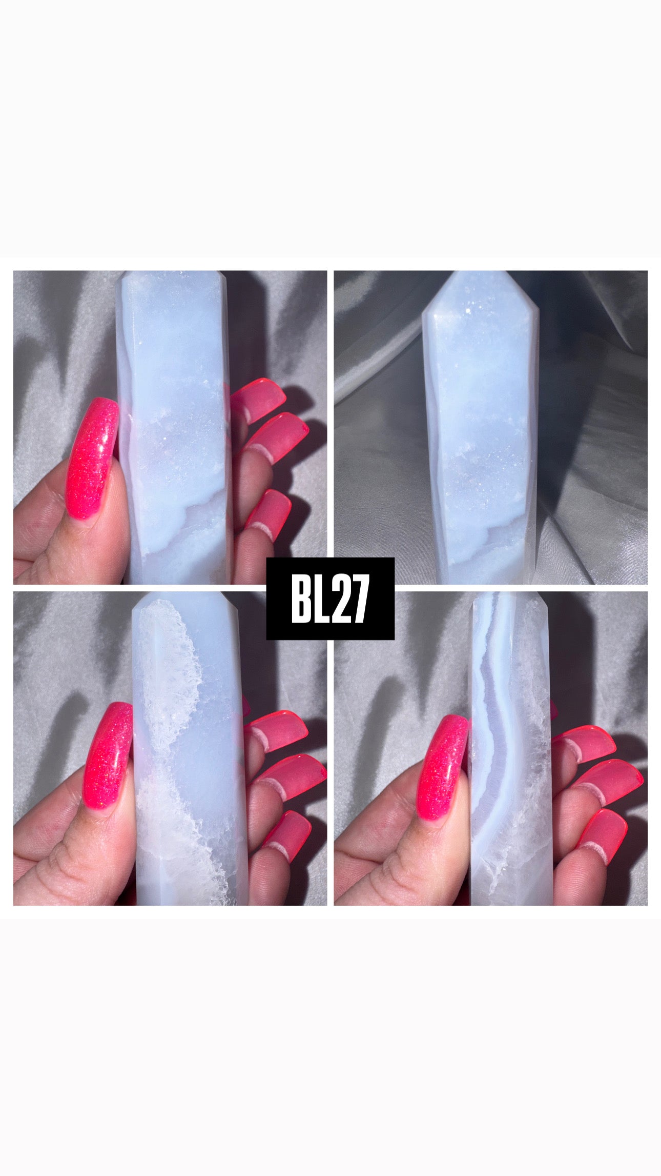 Blue Lace Agate Tower