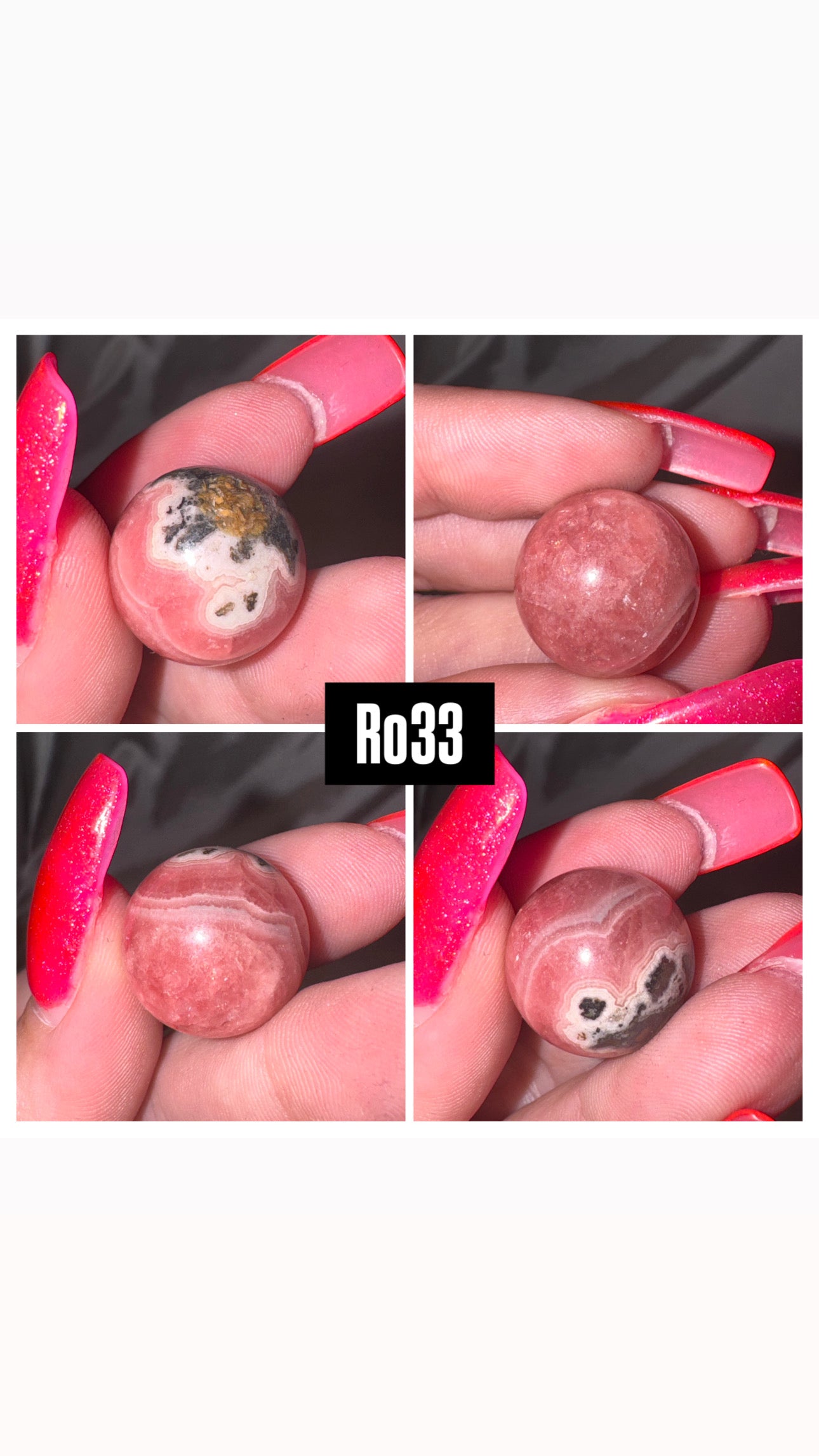 Rhodochrosite Sphere