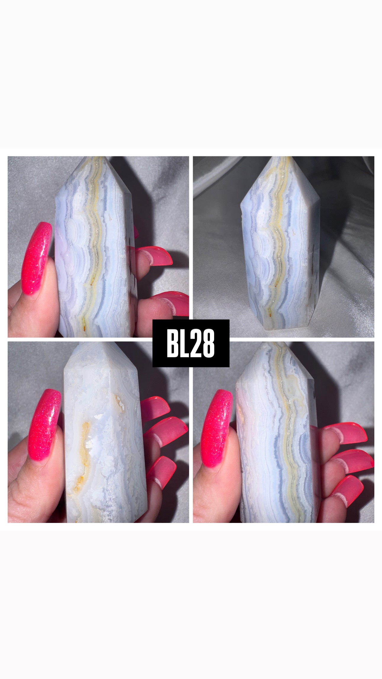 Blue Lace Agate Tower