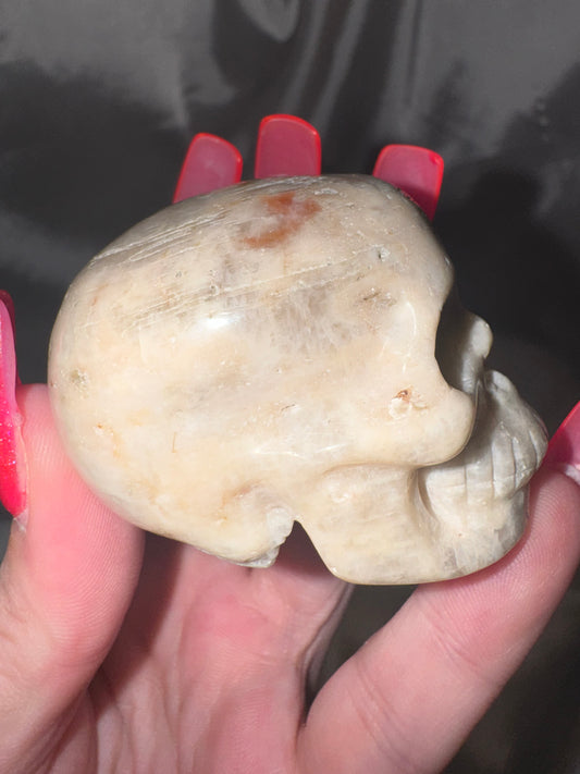 Sunstone Moonstone Skull (Last one!)