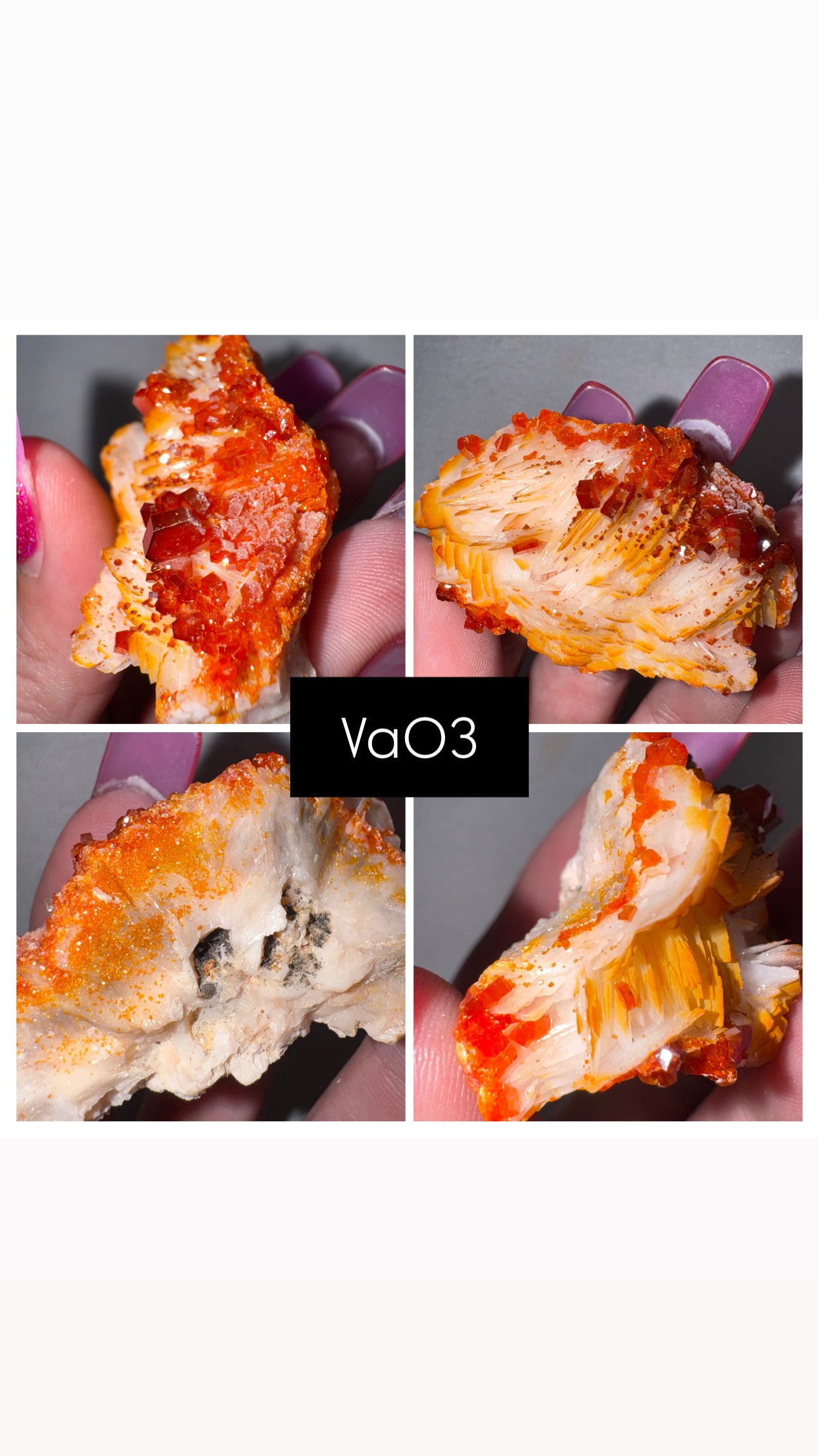 Vanadinite on Barite