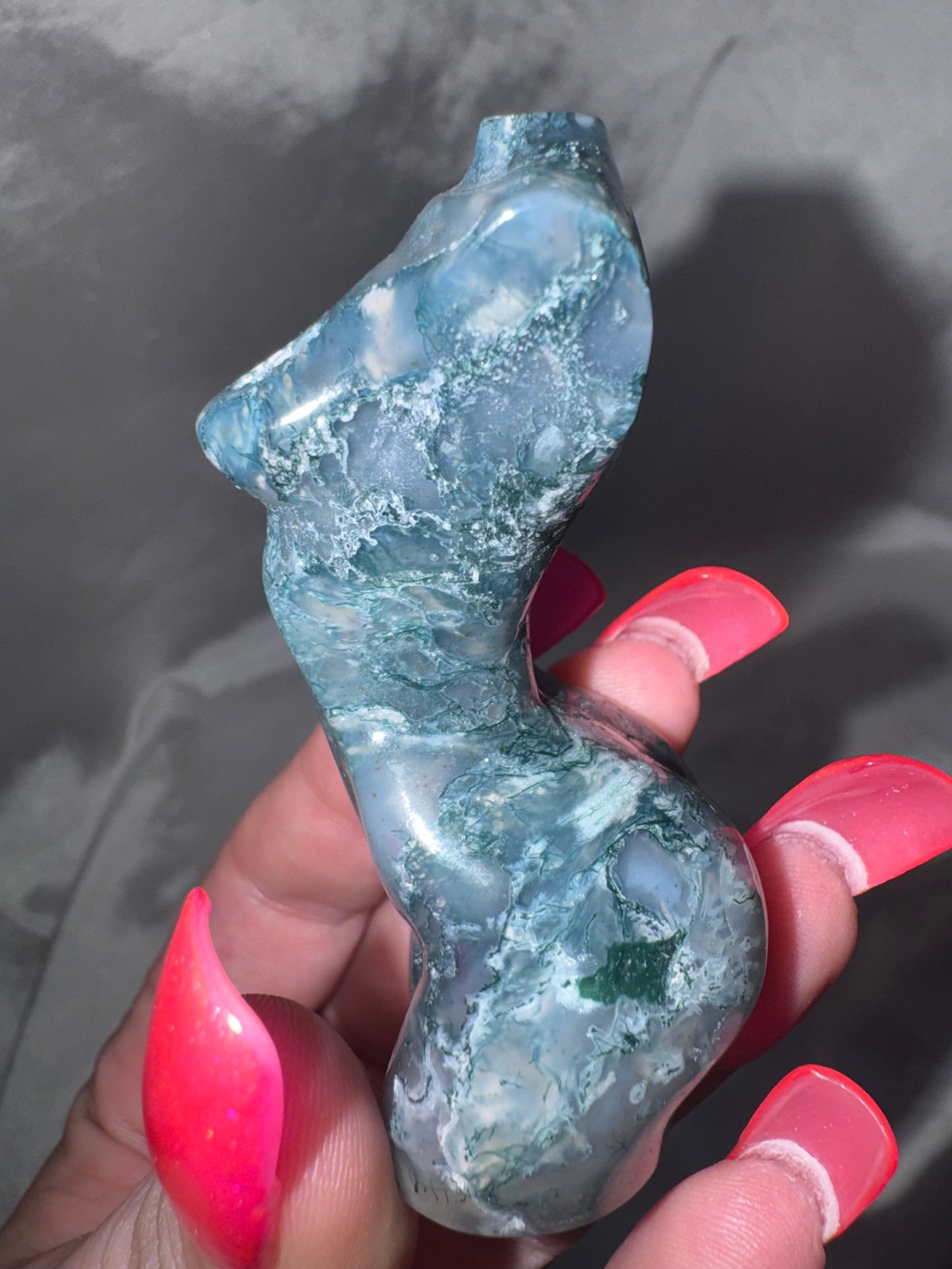 Moss Agate Large Goddess Body (last one!)