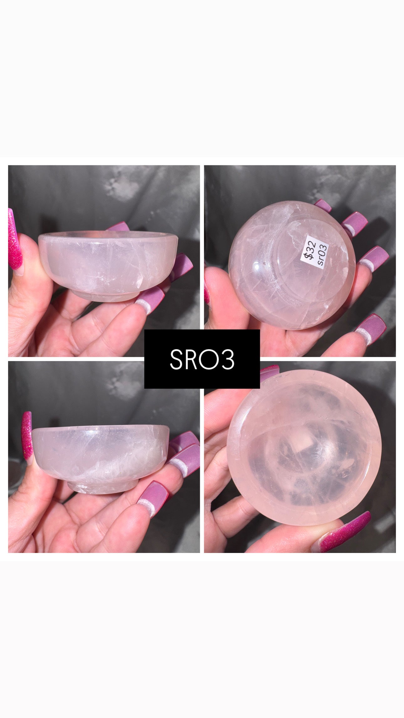 Star Rose Quartz Bowl