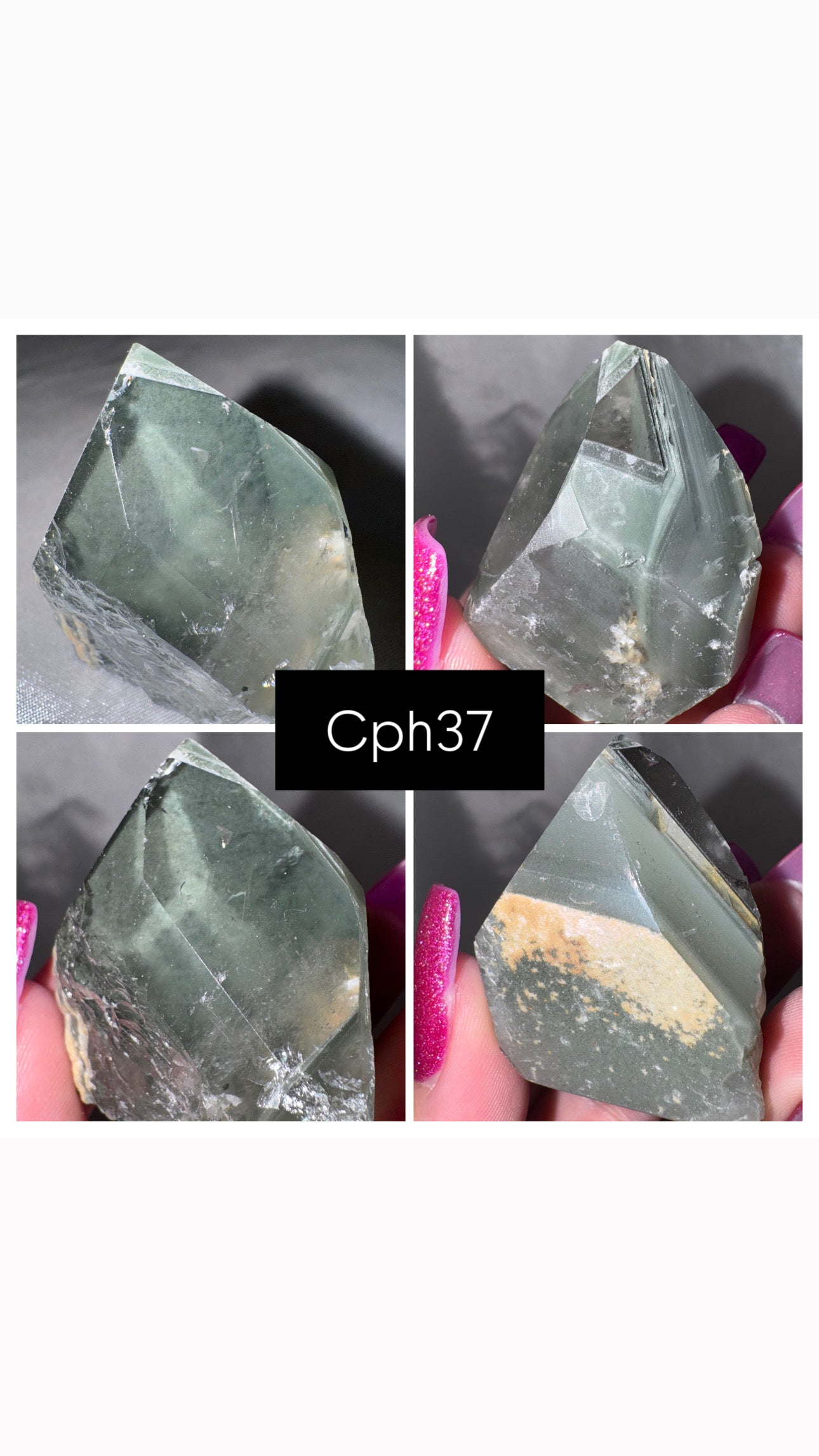 Chlorite Phantom Quartz AAA Raw Tower