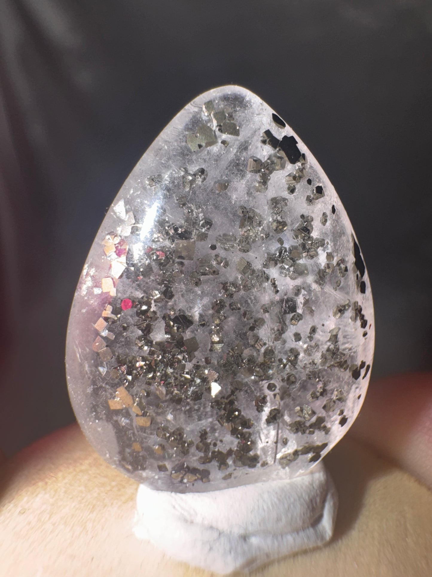 Pyrite Included Quartz-Super Rare