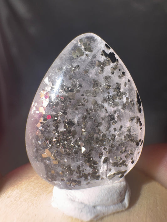 Pyrite Included Quartz-Super Rare