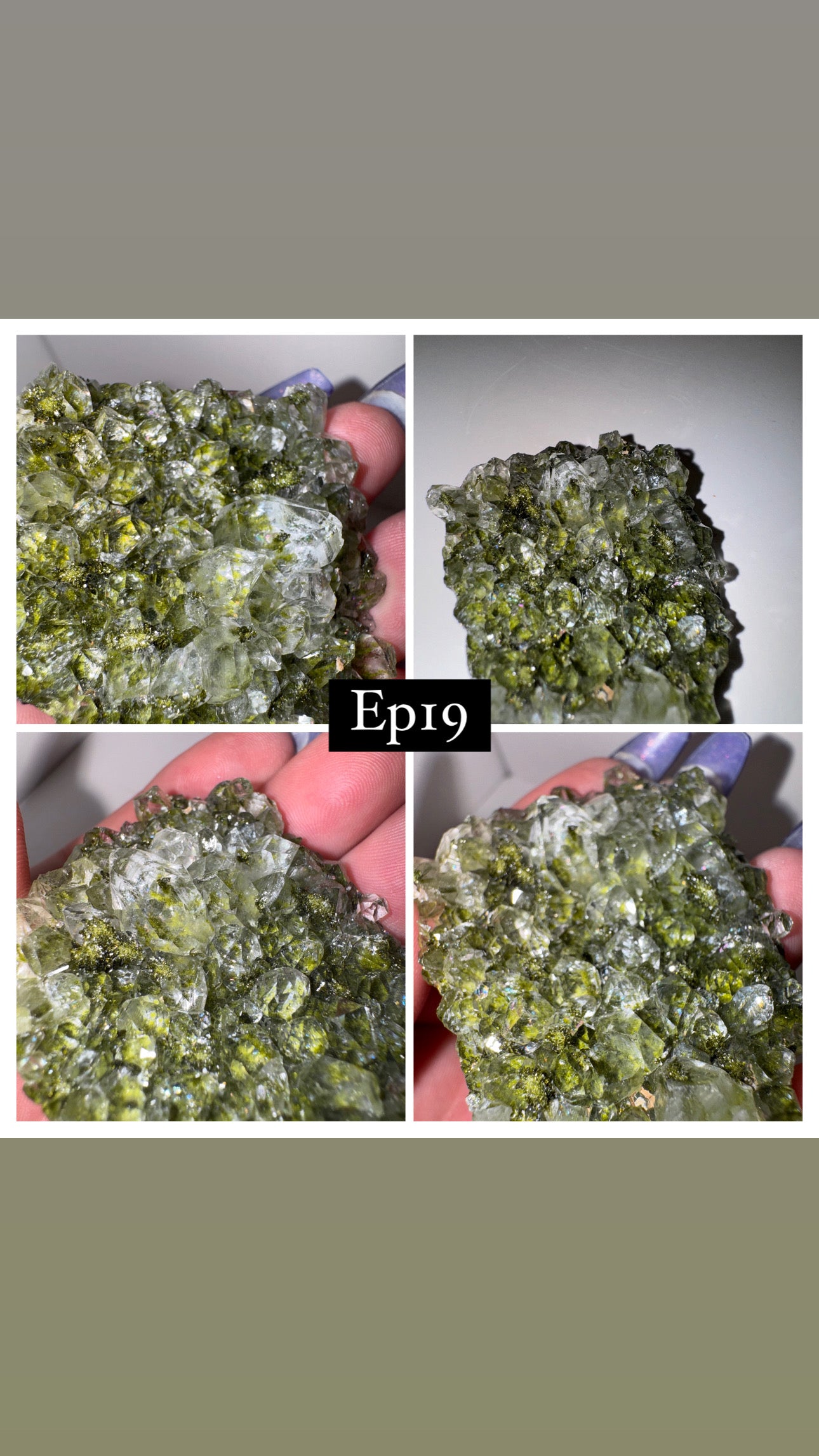 Epidote Quartz Specimen