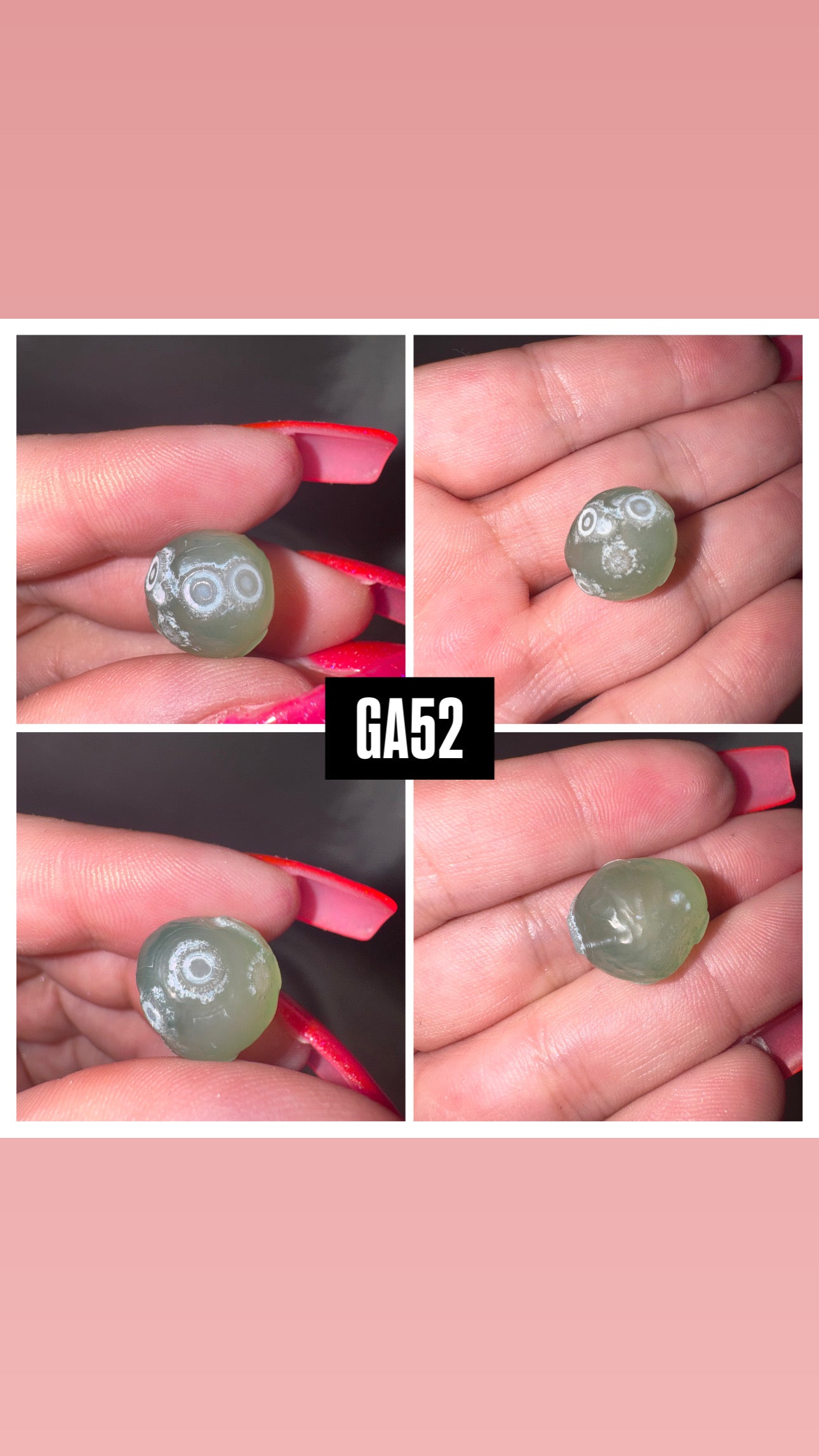 Gobi Desert Agate Green Pebble
