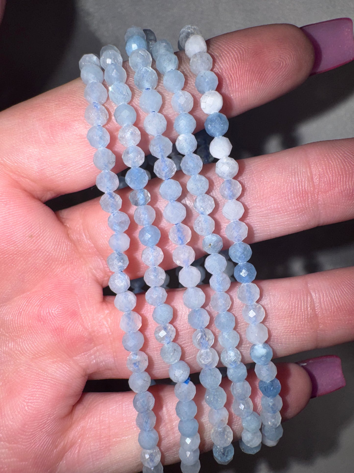 Crystal Faceted Bracelet (4mm)