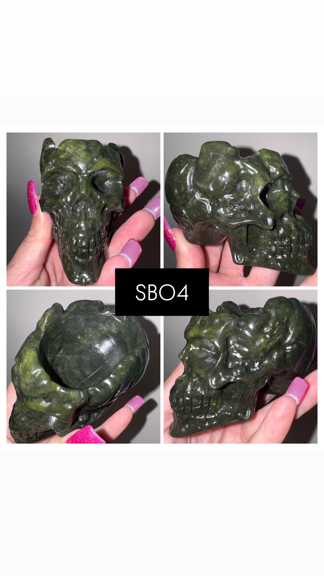 Crystal Large Skull Bowl