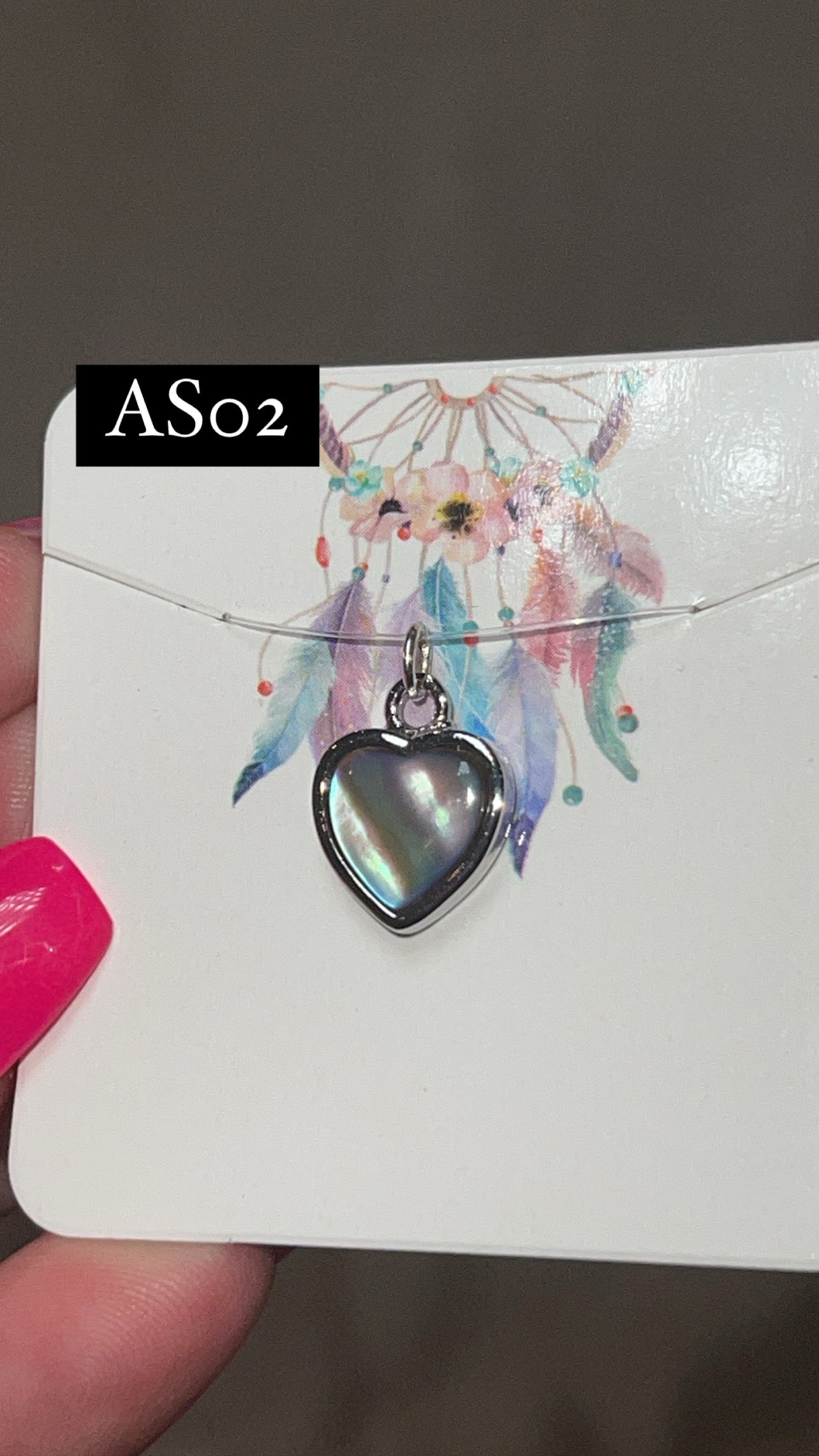 Abalone Shell Heart Charm (Choose Your Own)