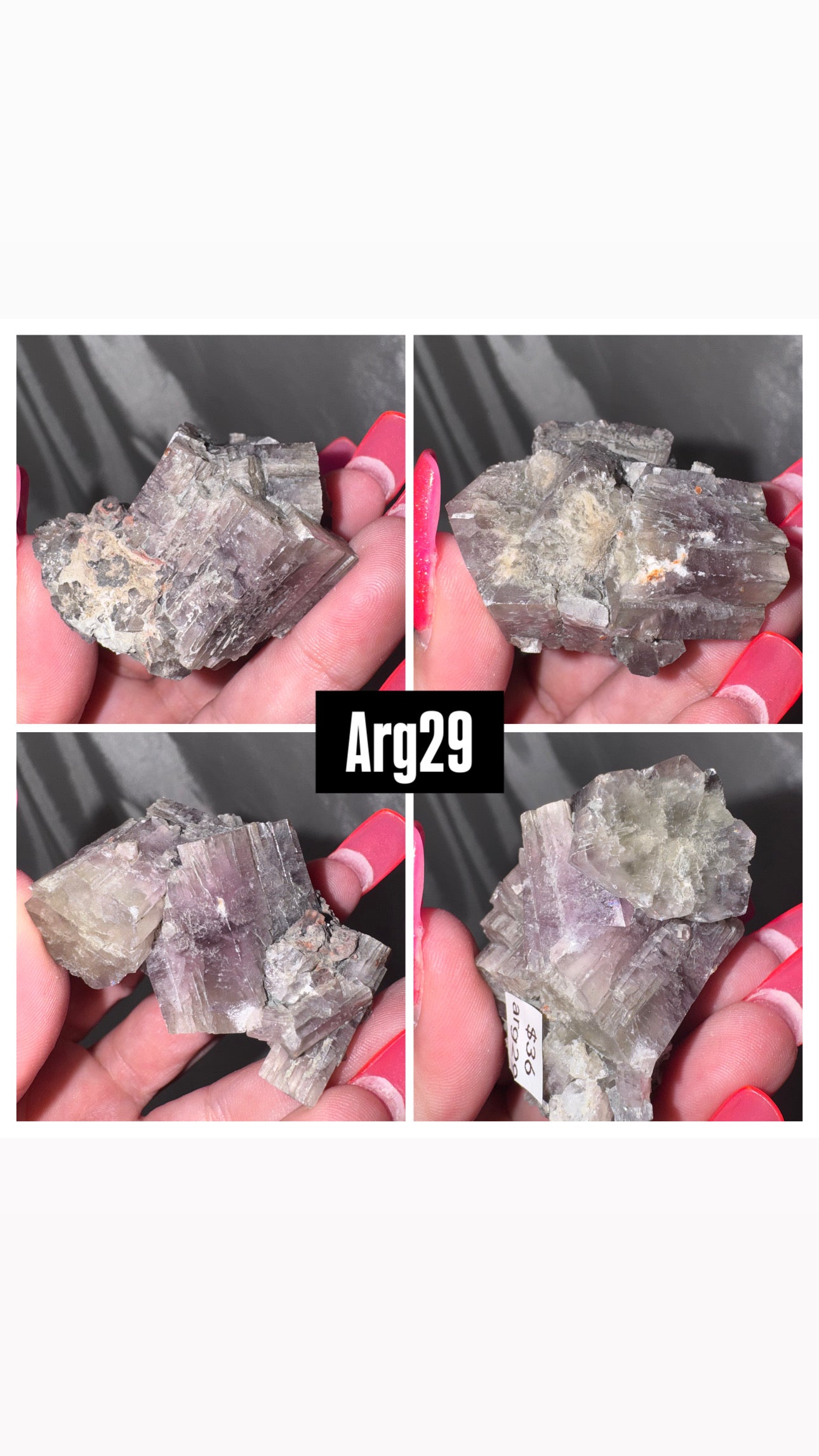 Purple Aragonite Cluster