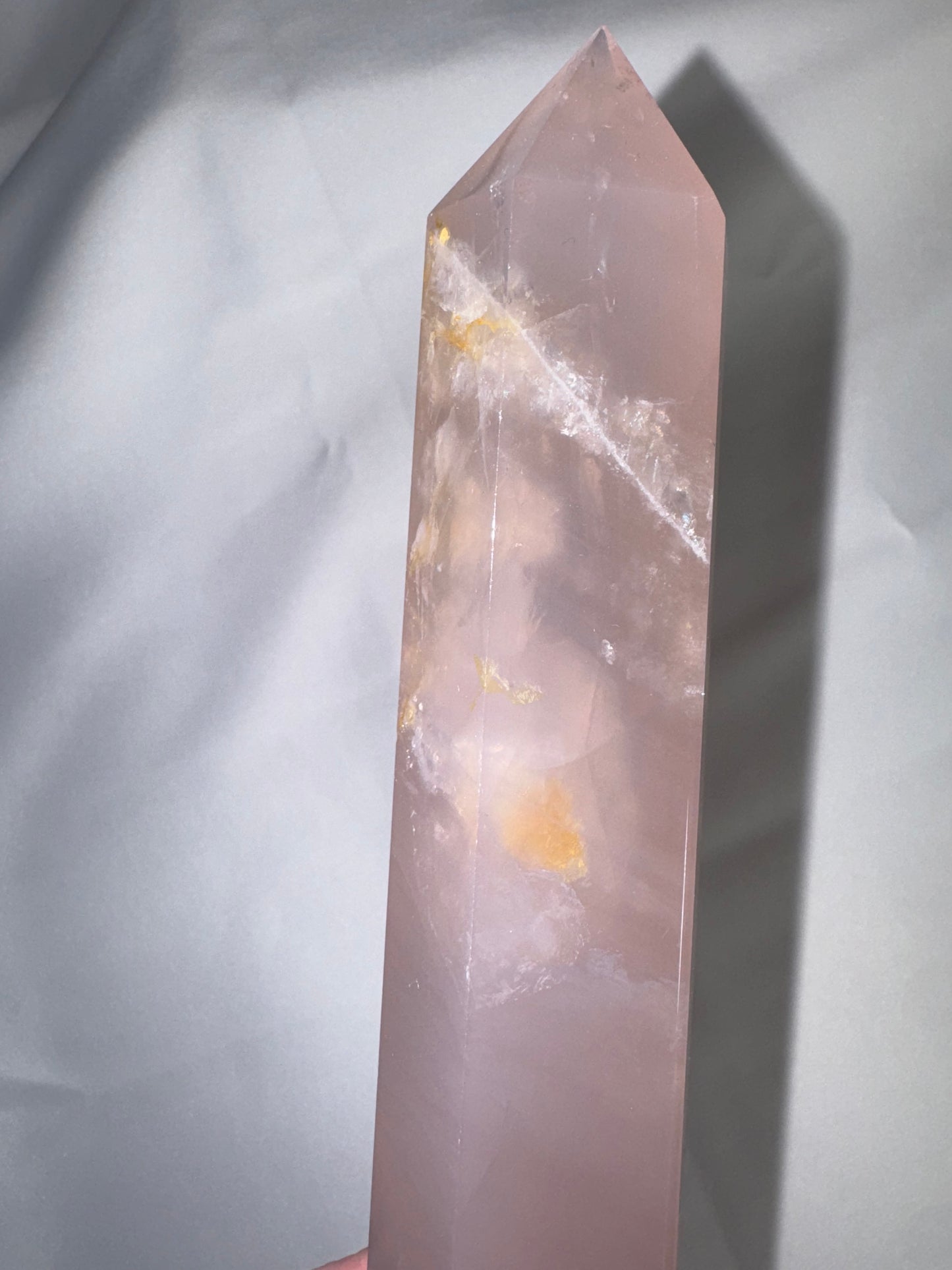 Lavender Rose Quartz AAA XL Tower