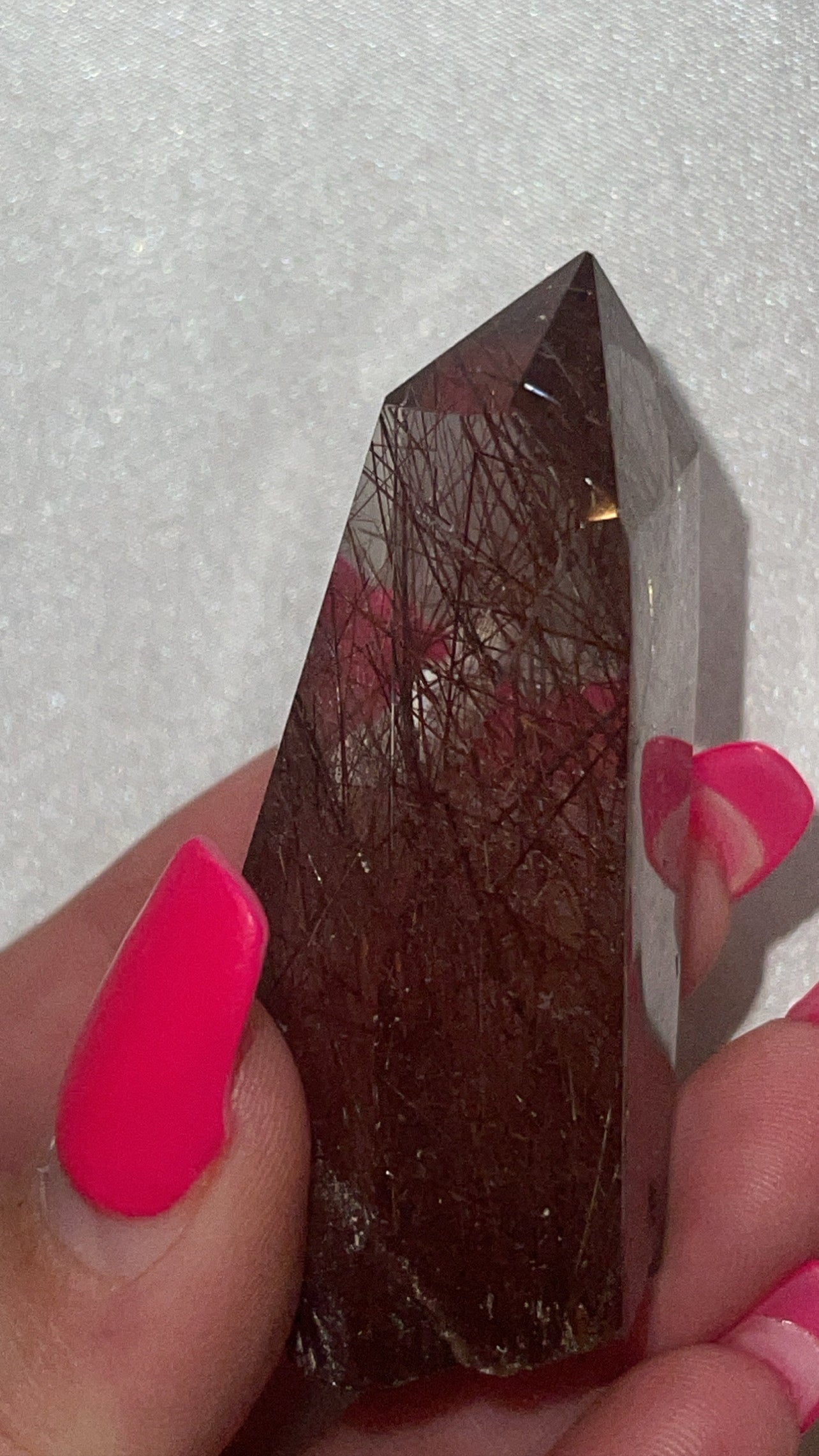 Rare Red Rutile AAA Polished Point