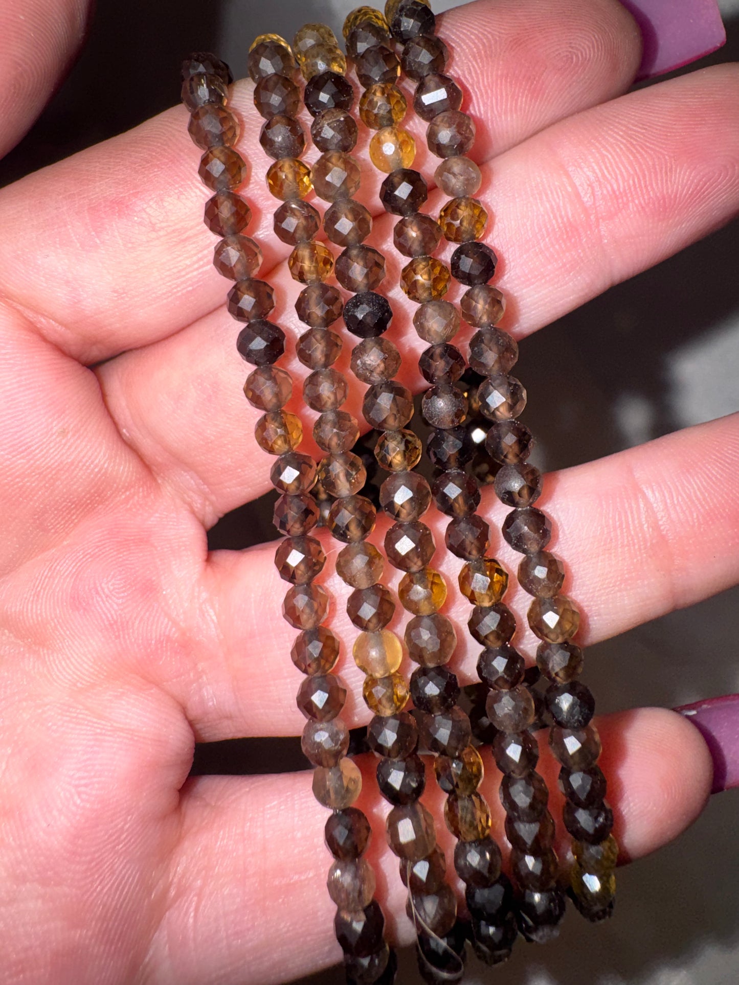 Crystal Faceted Bracelet (4mm)
